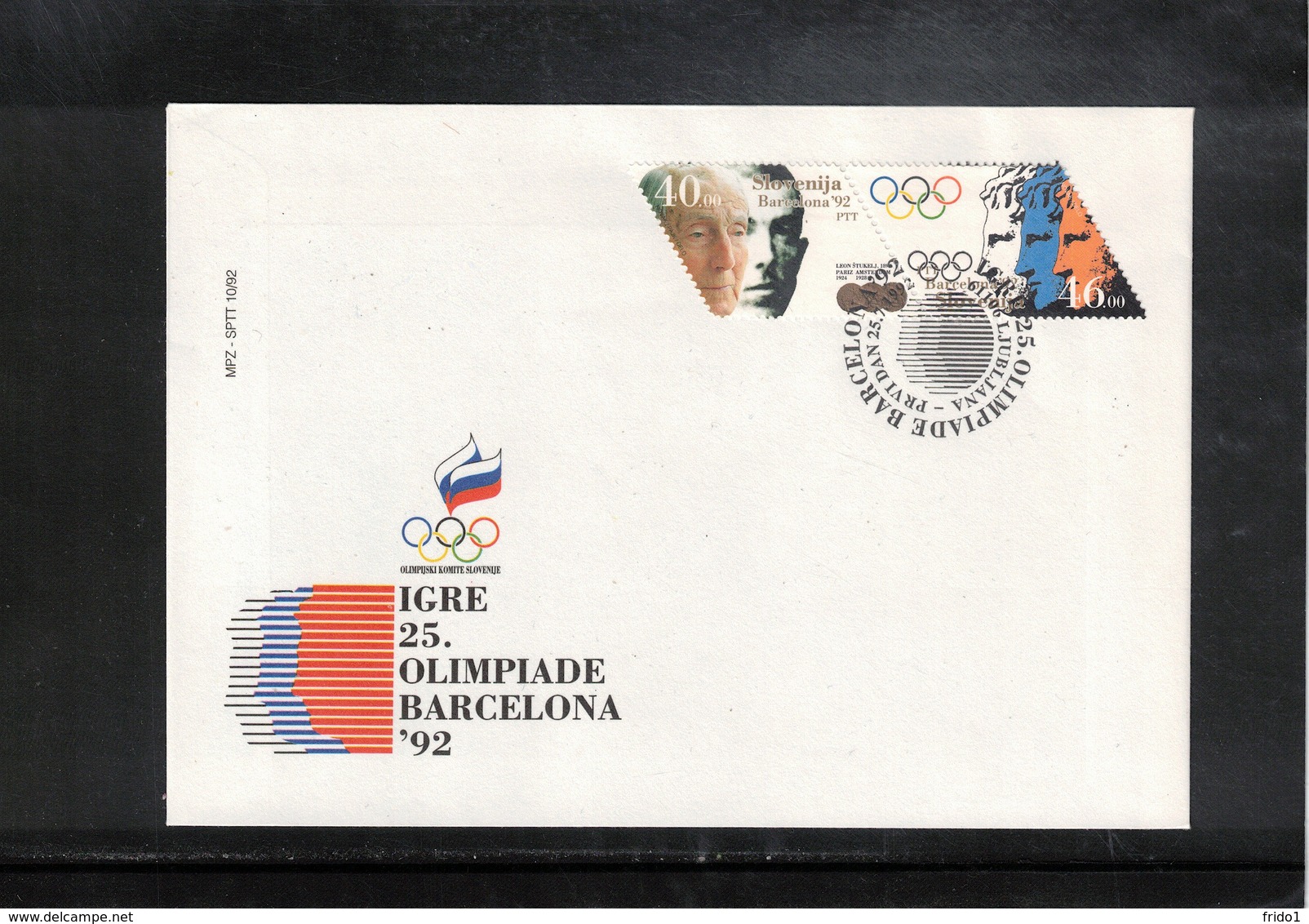 Slovenia / Slowenien 1992 Olympic Games Barcelona FDC - Summer 1992: Barcelona