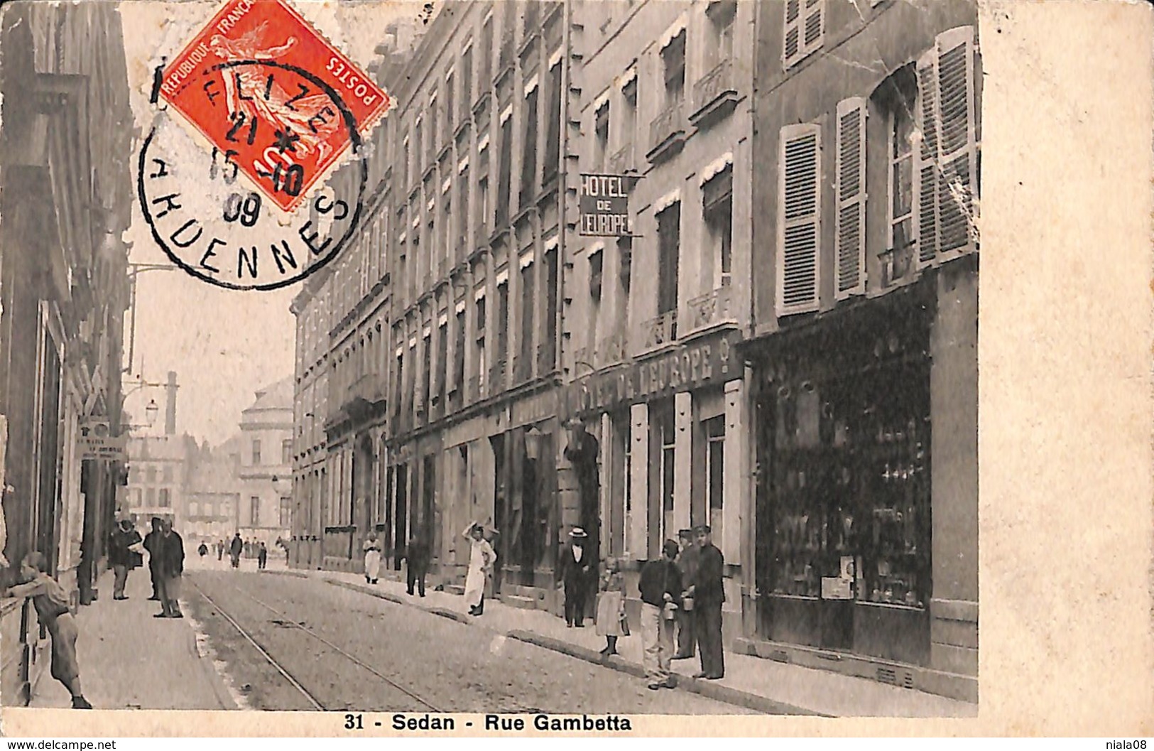 Sedan Rue Gambetta  Hotel De L'europe 129 - Sedan