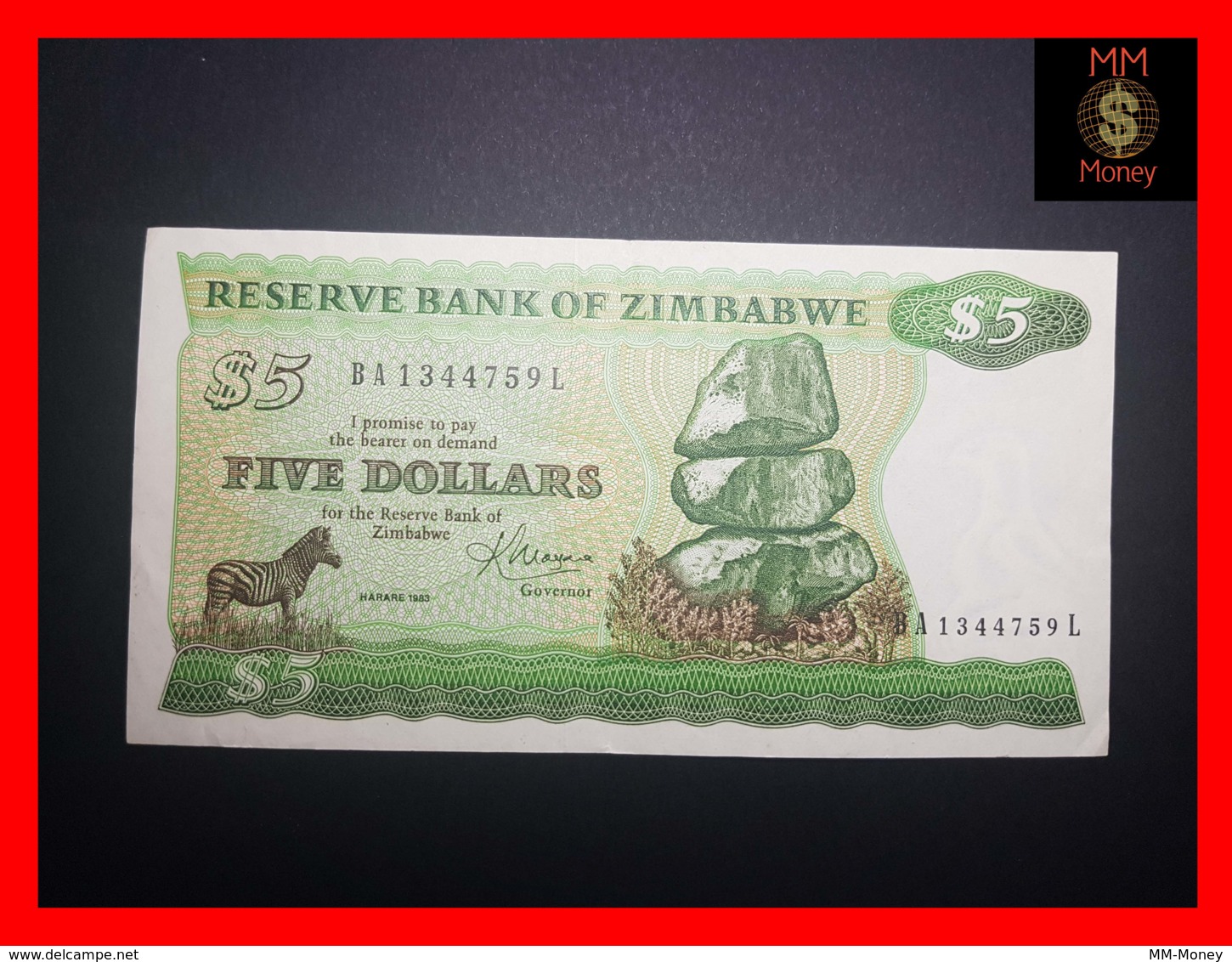 ZIMBABWE 5 $  1983  P. 2 C  XF - Zimbabwe