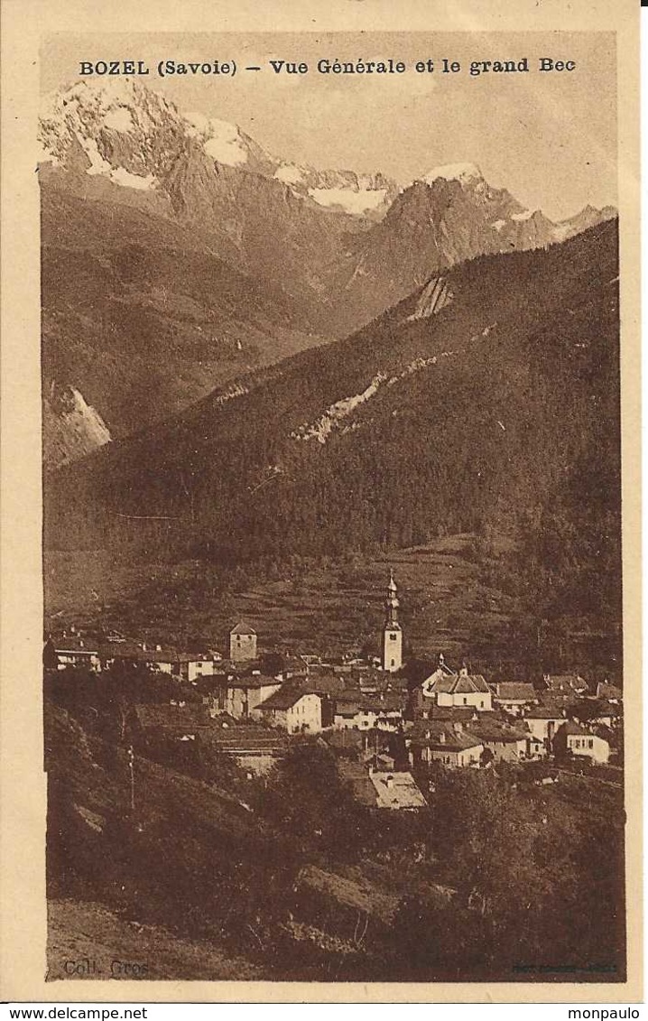 73. CPA. Savoie. Bozel. Vue Générale Et Le Grand Bec - Bozel