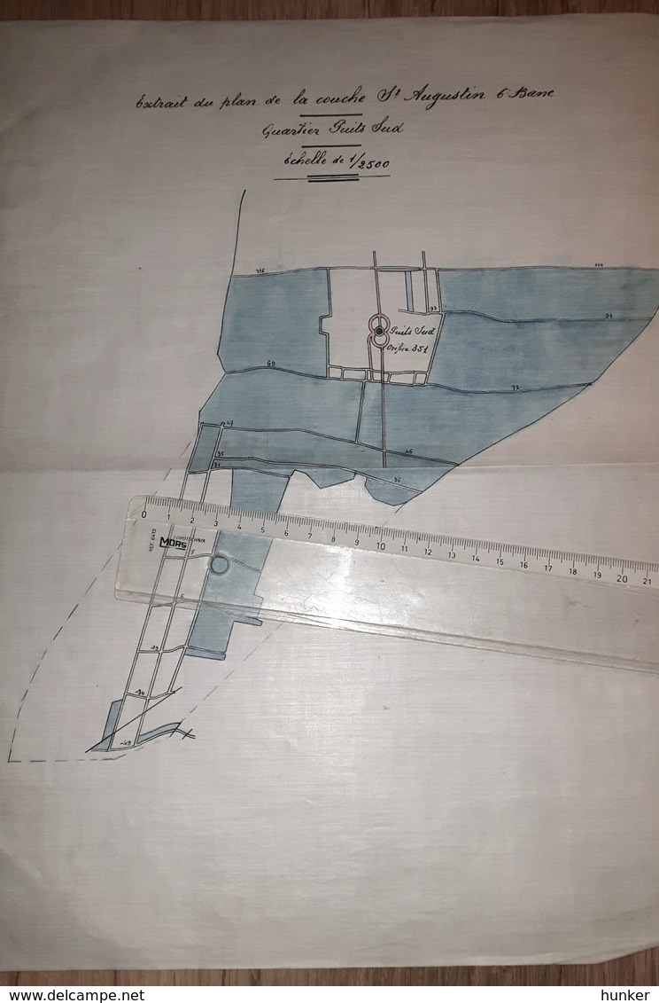 Lot 3 Plans MINES PORTES CESSOUS Gard La Vernarède Charbon Mine Mineur Cévennes 1867 - Other Plans