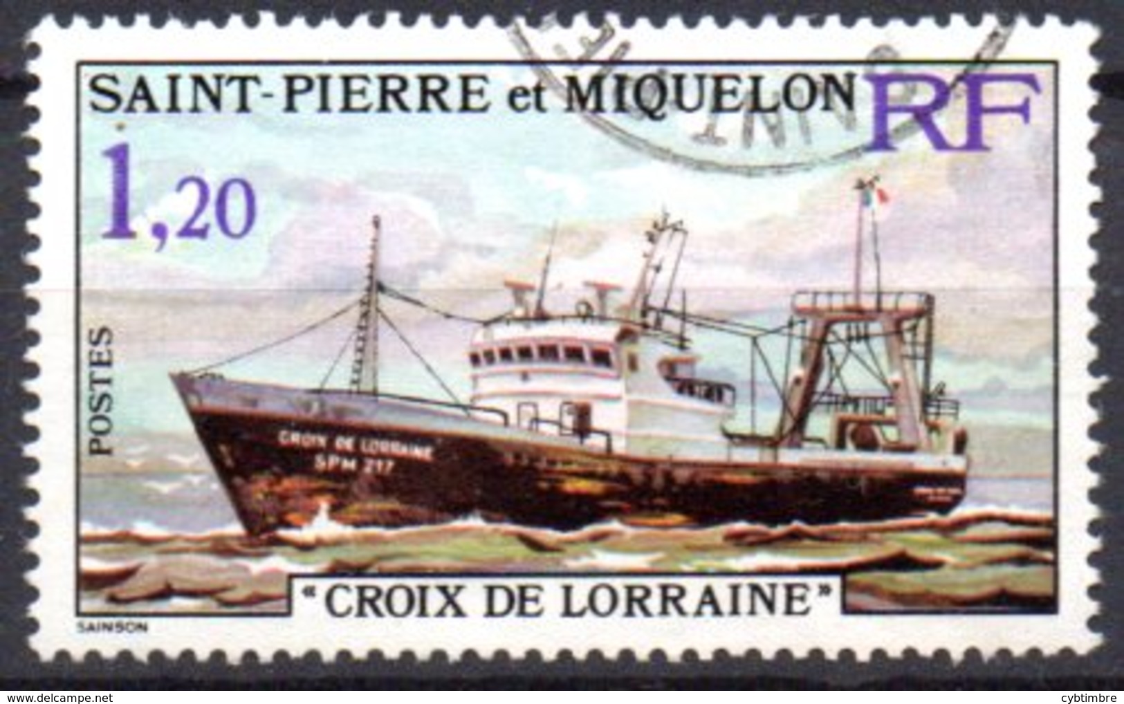 Saint Pierre Et Miquelon: Yvert N° 453° - Usados