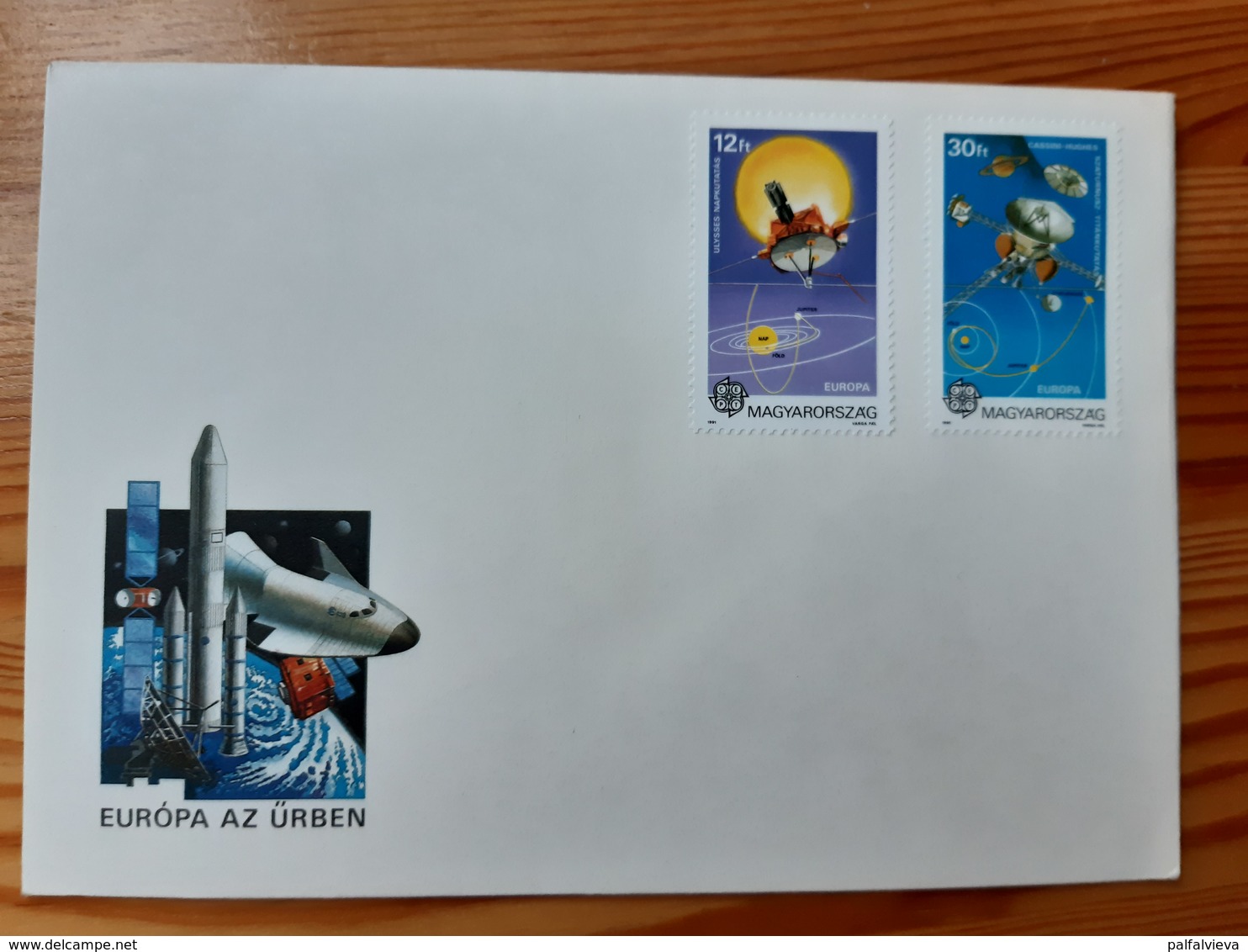 Stamps On Envelope, Hungary 1991. - Space - Covers & Documents