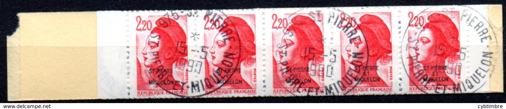 Saint Pierre Et Miquelon: Yvert N° Carnet 464°; Pas Commun Avec Timbres Oblitérés; Voir Les 2 Scans - Used Stamps