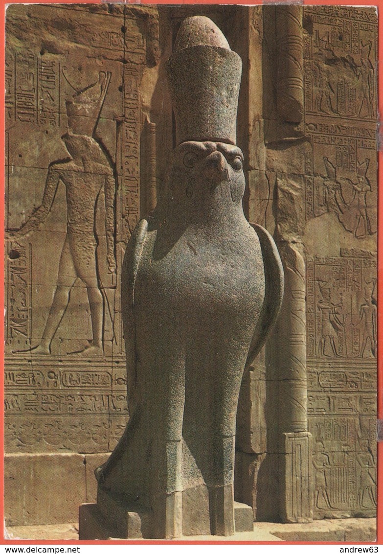 EGITTO - EGYPTE - Egypt - 1985 - EDFU - Statue Of God Horus - Viaggiata Da ???? Per Genval, Belgium - Idfu