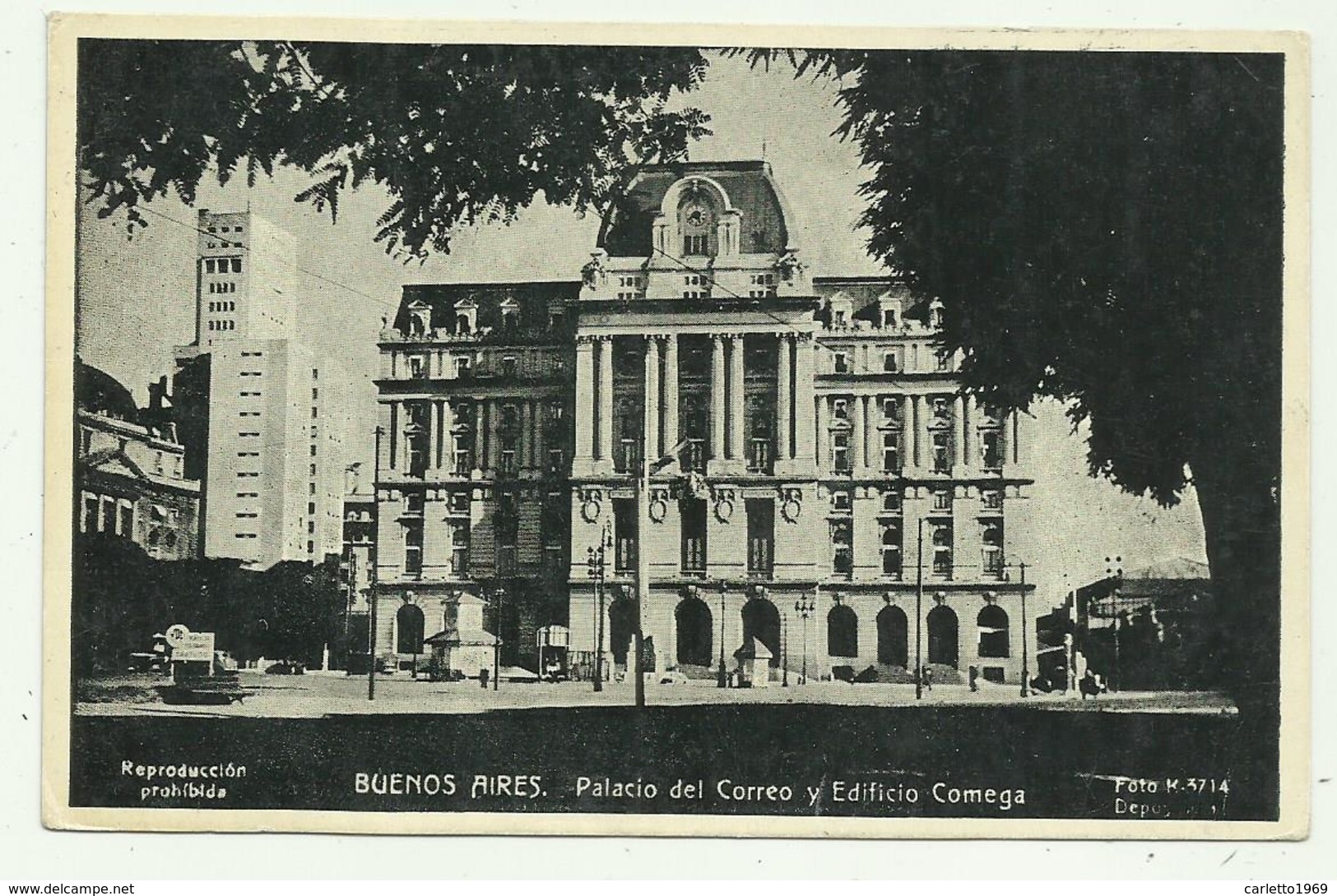 BUENOS AIRES - PALACIO DEL CORREO Y EDIFICIO COMEGA   VIAGGIATA  FP - Argentinien