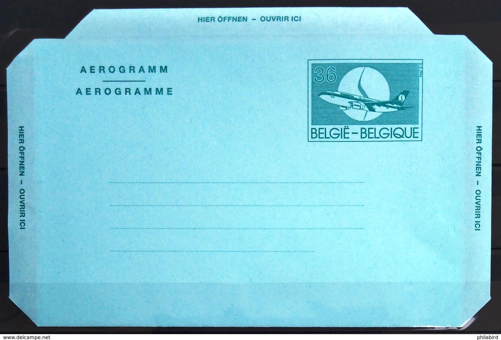 BELGIQUE                       AEROGRAMME                   NEUVE - Aérogrammes