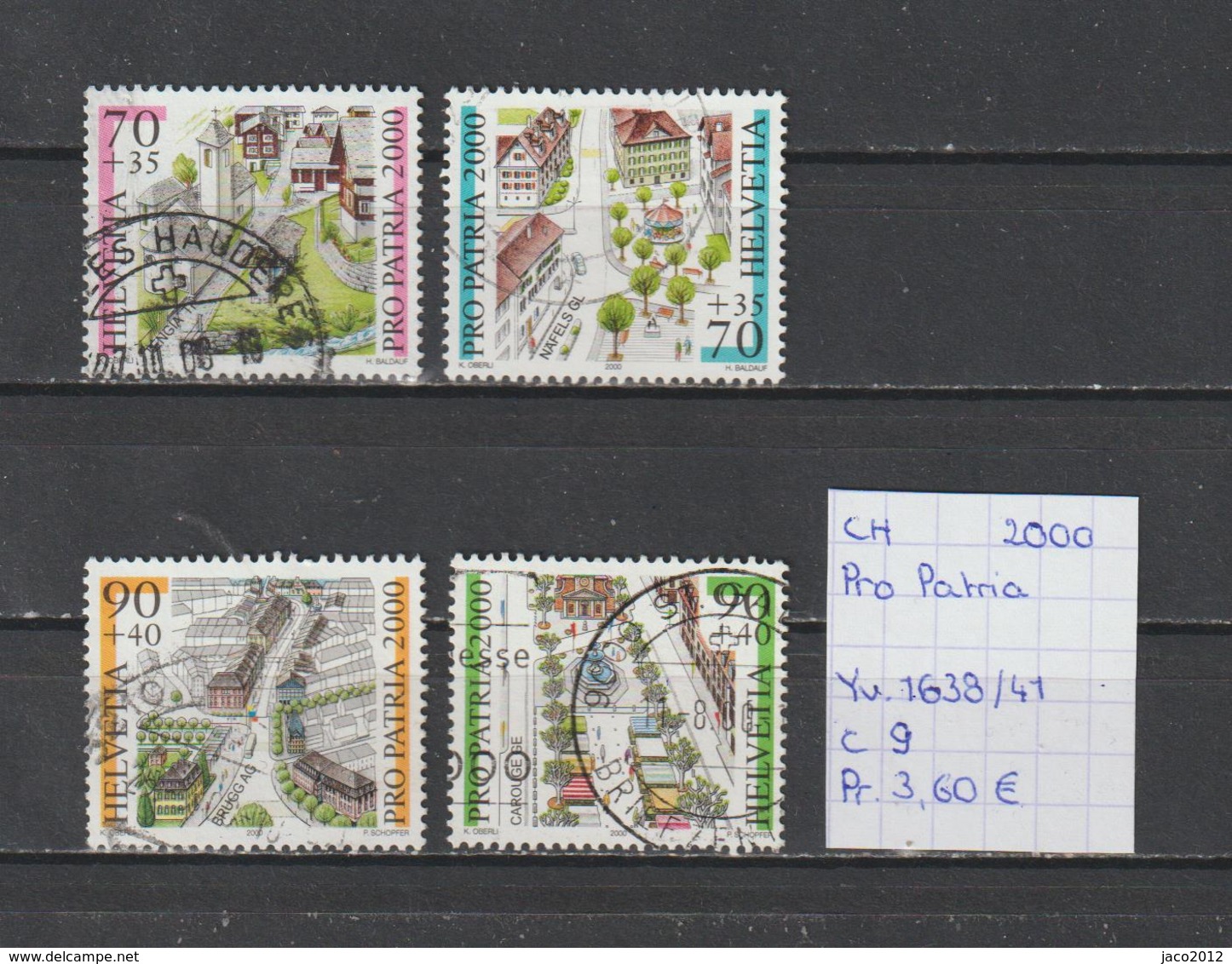 Zwitserland 2000 - Yv. 1638/41 Gestempeld/oblitéré/used - Used Stamps