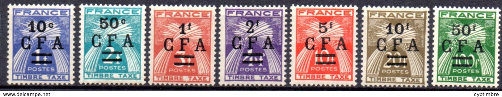 Réunion: Yvert N° Taxe 36/44* - Portomarken