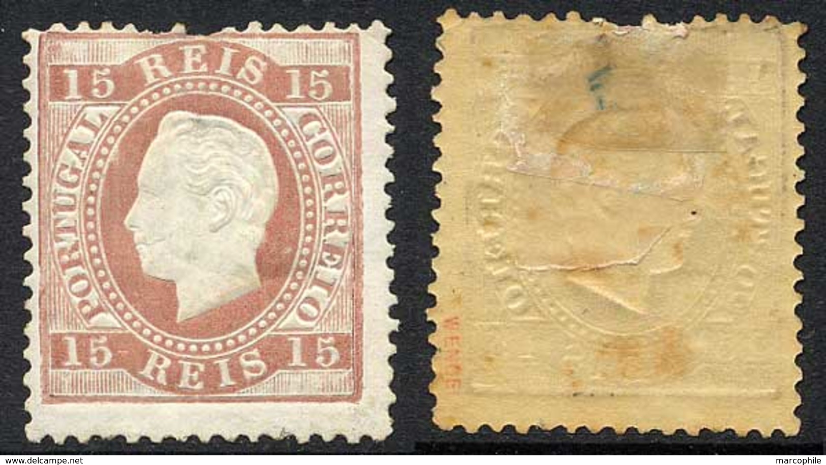 PORTUGAL / 1870 LUIZ I # 38a * SIGNE / COTE 110.00 EURO (ref T1797a) - Unused Stamps