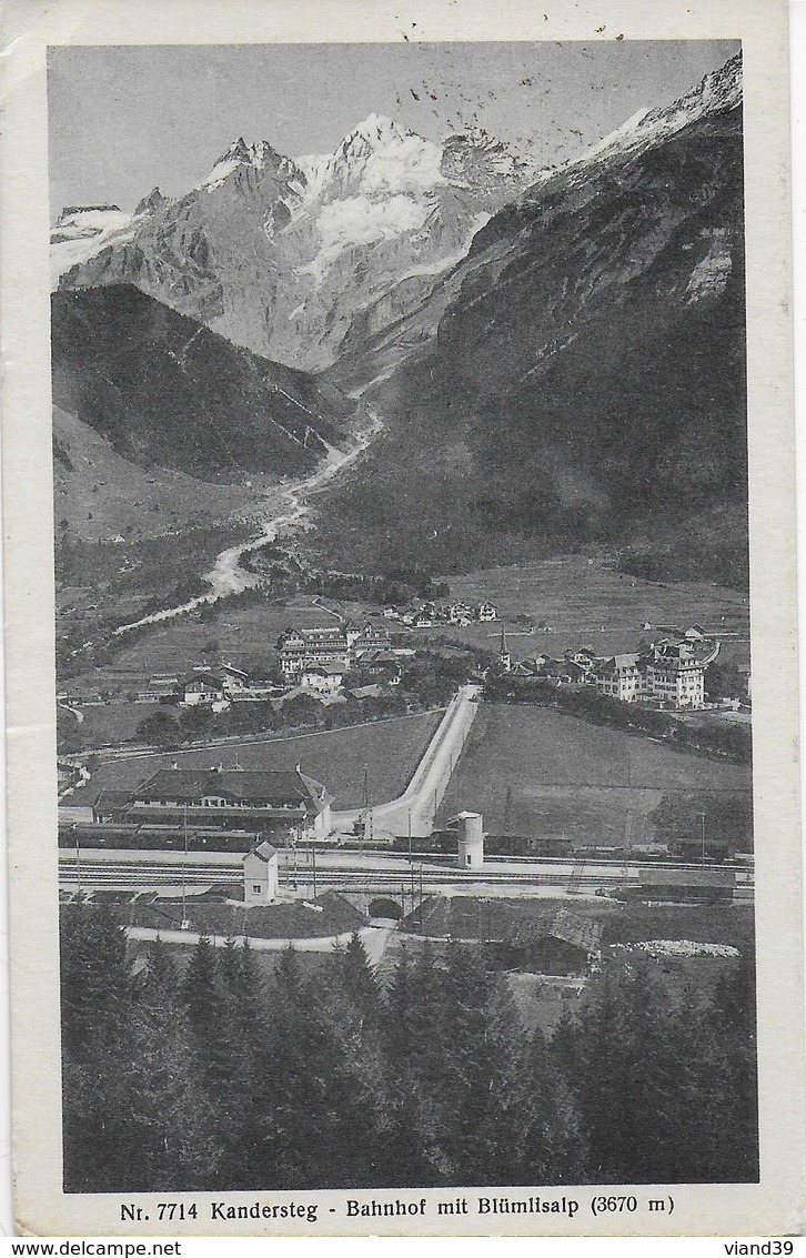 Kandersteg - Bahnhof Mit Blümlisalp - Kandersteg