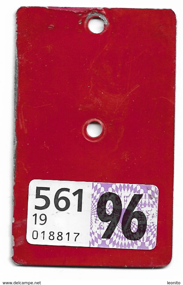 Velonummer Aargau AG 1996, Velovignette AG (Code 19 = AG) - Kennzeichen & Nummernschilder