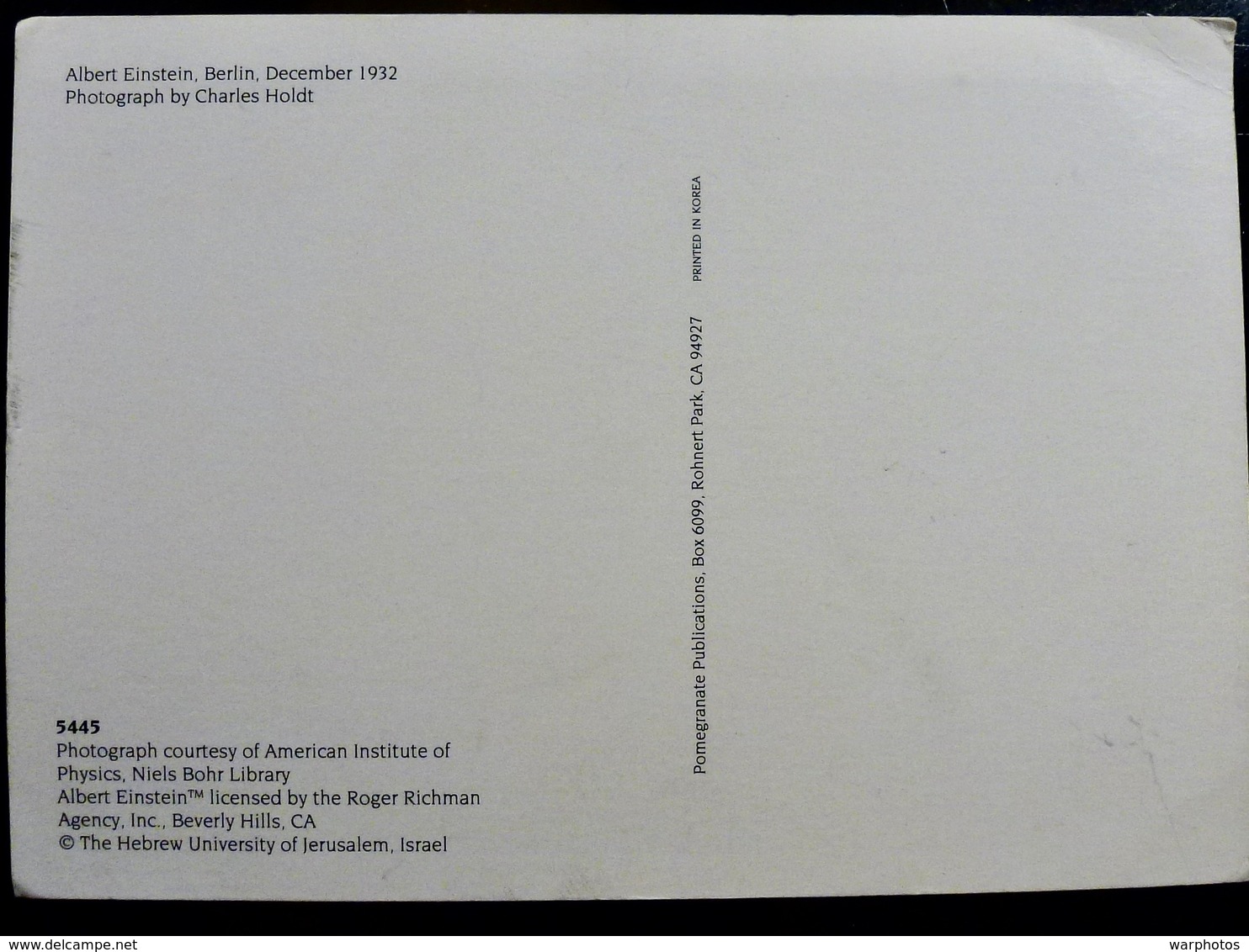 CARTE POSTALE _ CPA VINTAGE : Albert EINSTEIN _ PRIX NOBEL     // CPA.L.2200.01 - Nobel Prize Laureates