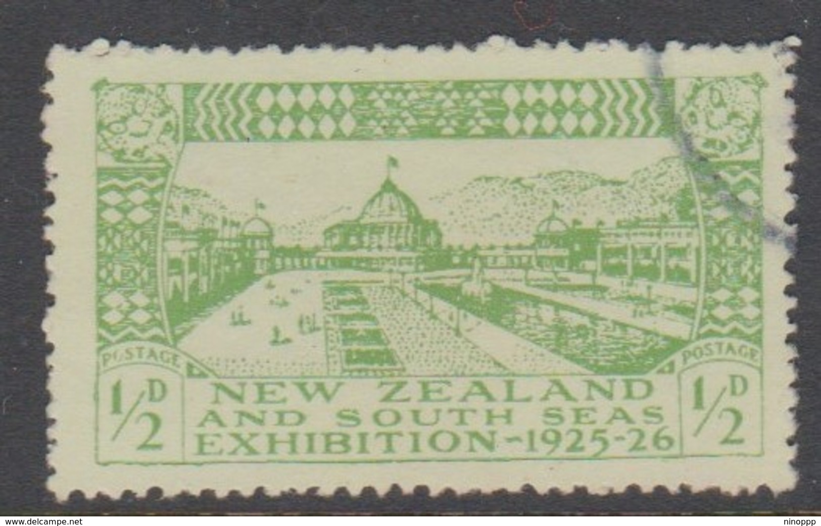 New Zealand SG 463 1925 Dunedin Exhibition,half Penny Yellow Green,used - Used Stamps