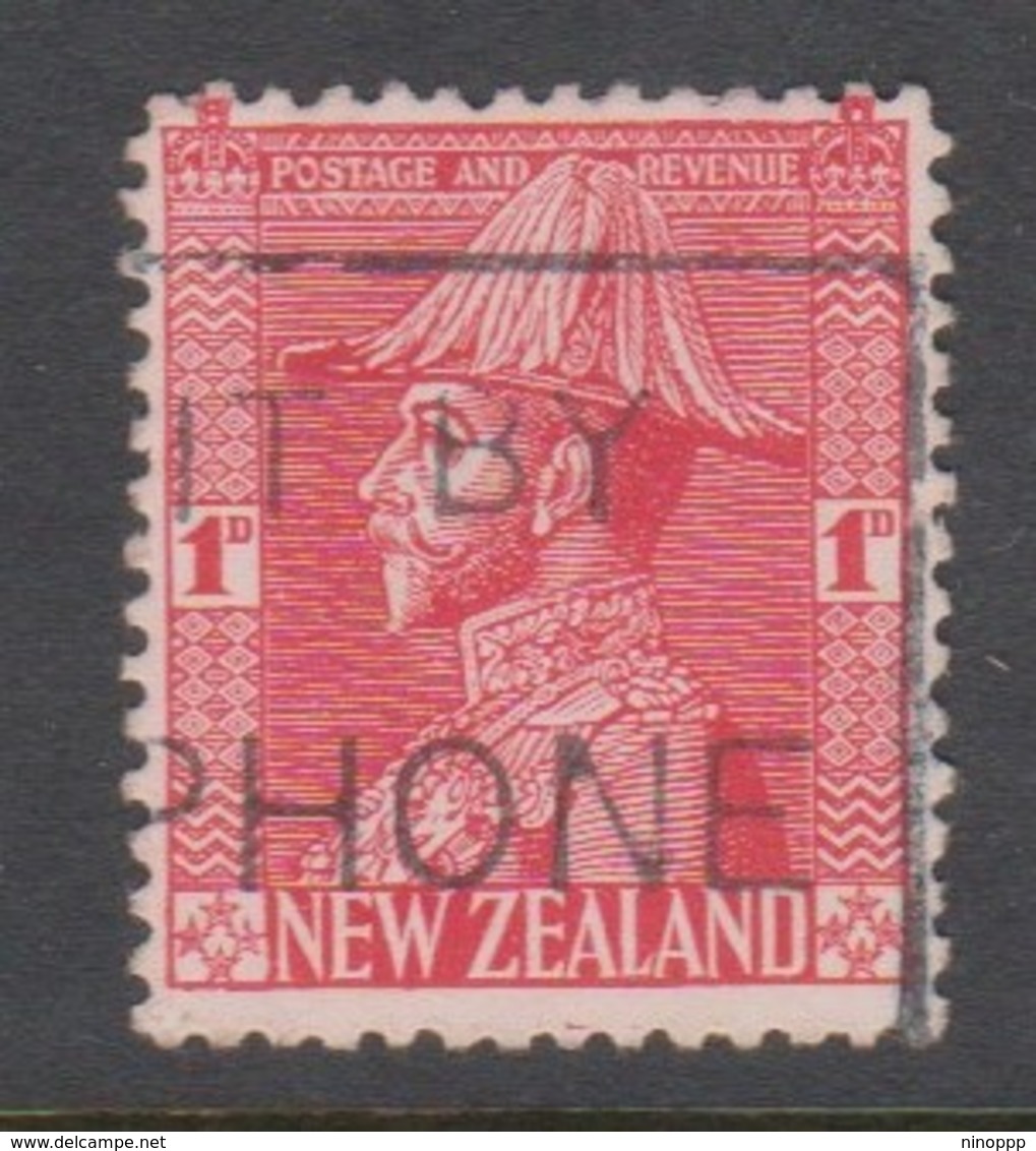 New Zealand SG 468 1926 One Penny Rose Carmine,used - Gebruikt