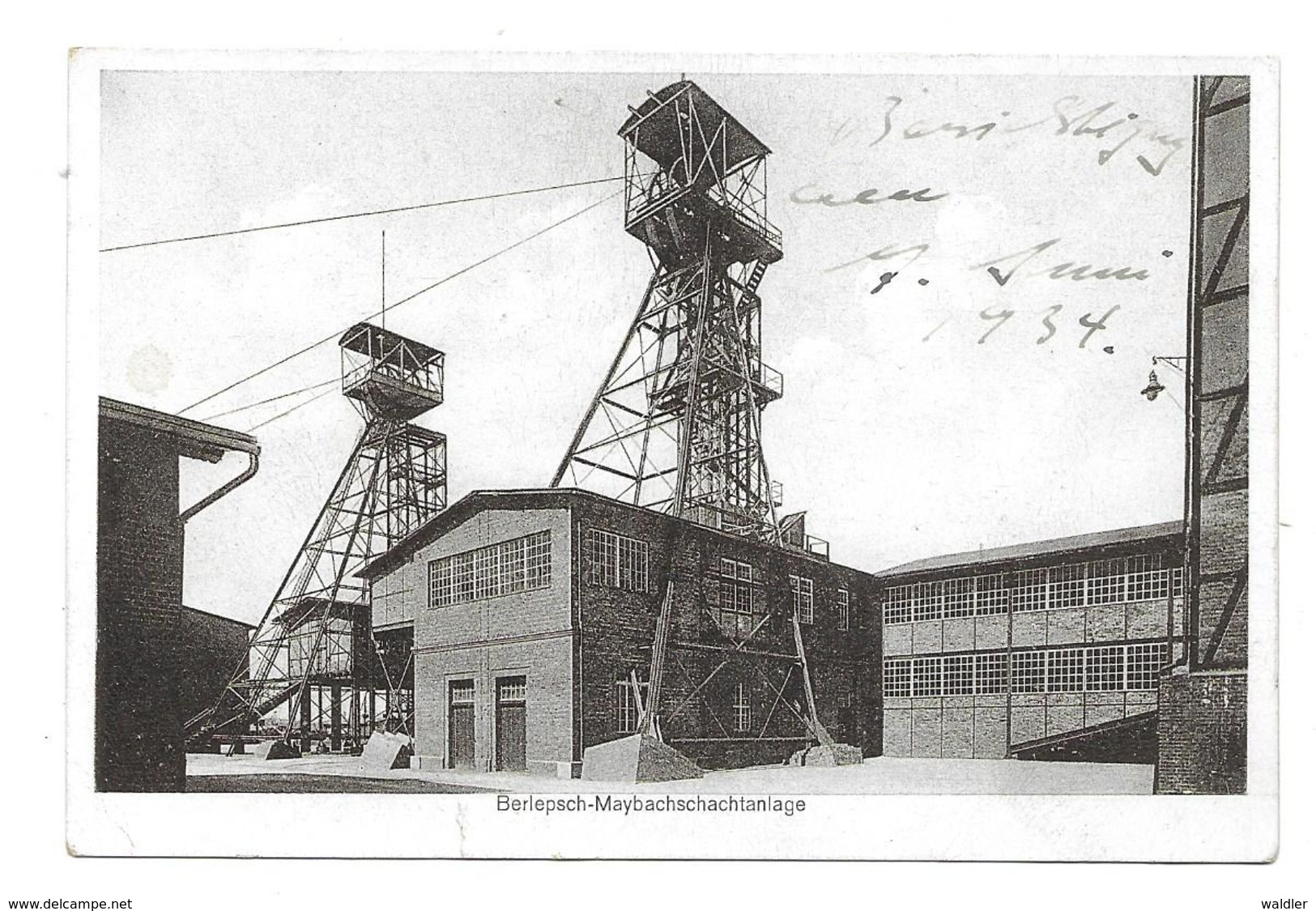 3250  STASSFURT, BERLEPSCH-MAYBACHSCHACHTANLAGE  ~ 1930  BERGWERK - Stassfurt