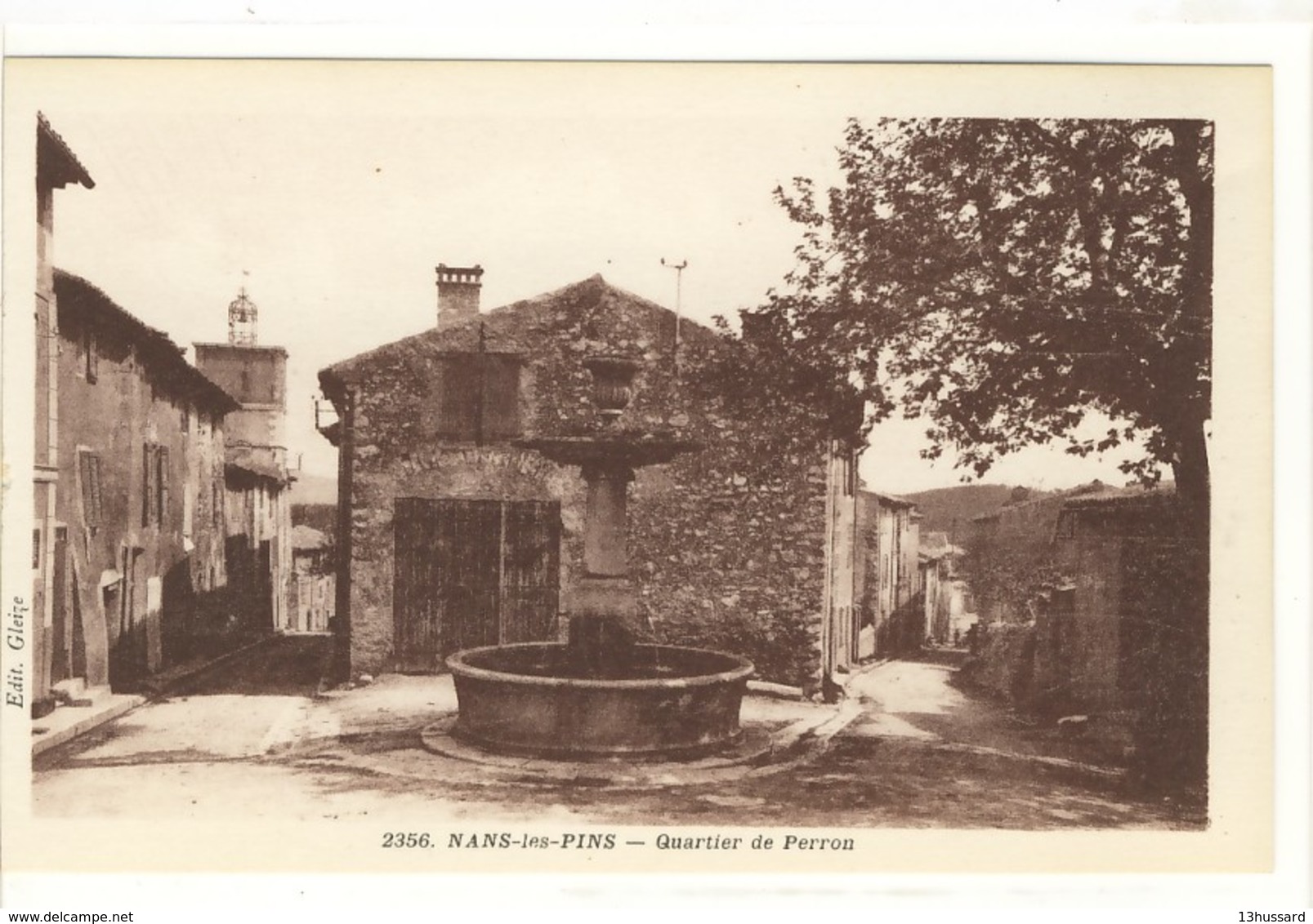 Carte Postale Ancienne Nans Les Pins - Quartier De Perron - Nans-les-Pins