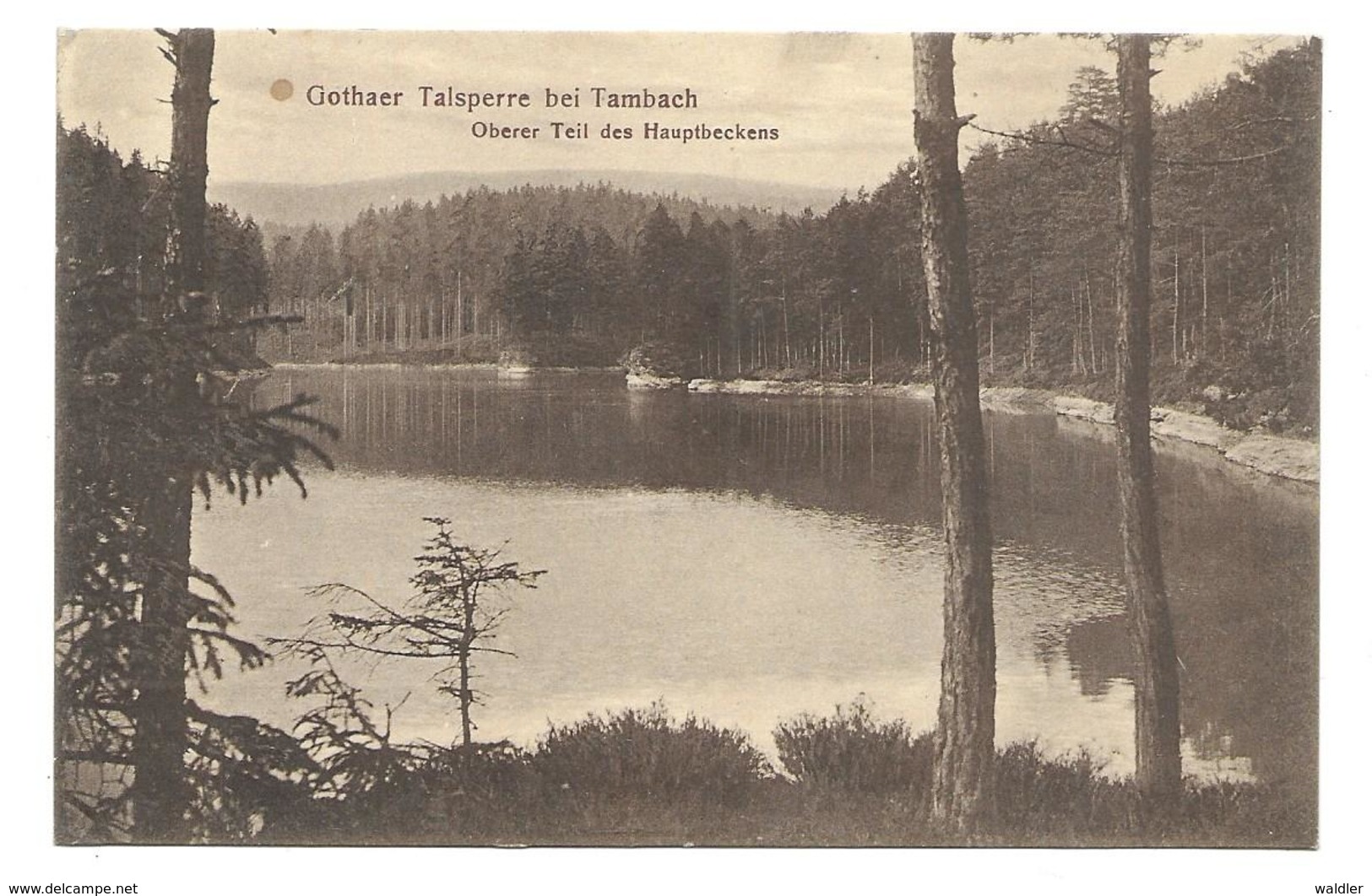 5809  GOTHAER TALSPERRE BEI TAMBACH  I. THÜR. - HAUPTBECKEN   ~ 1915 - Tambach-Dietharz