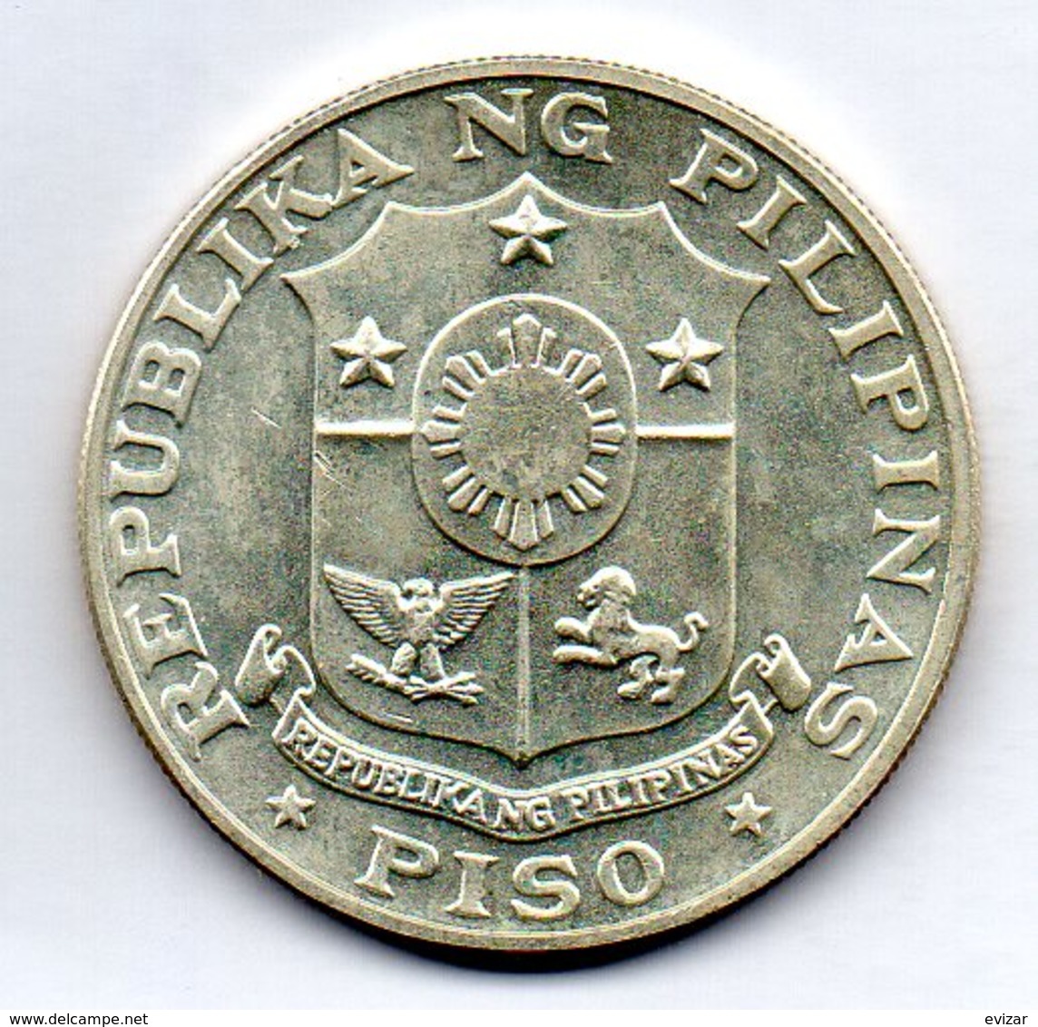 PHILIPPINES, 1 Piso, Silver, Year 1969, KM #201 - Philippines