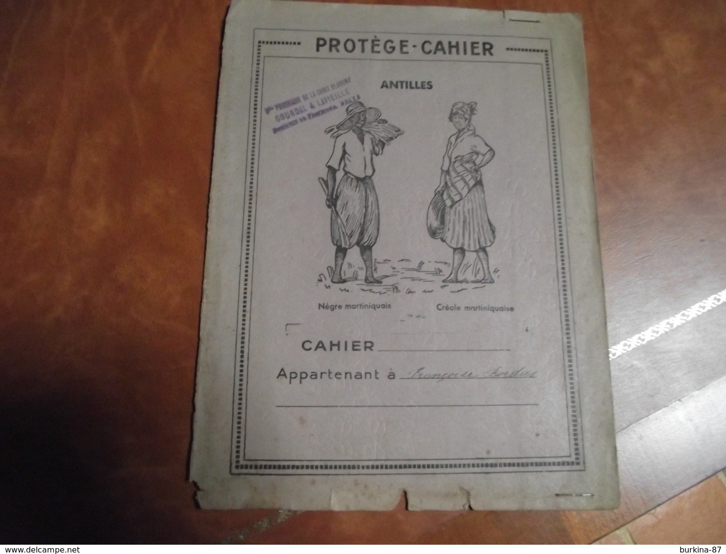 Couverture De Protege Cahier ANTILLES, Pharmacie Croix Blanche Brive - Protège-cahiers