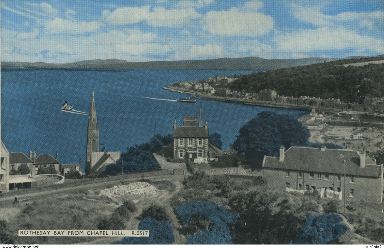 BUTE - ROTHESAY BAY FROM CHAPEL HILL But17 - Bute