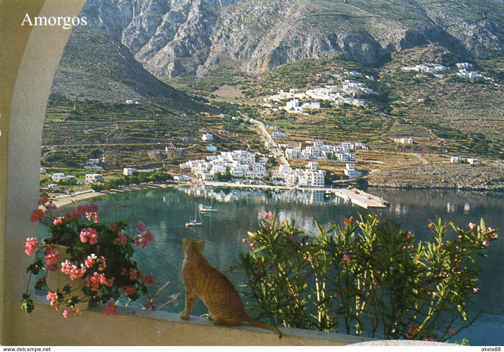 GRECIA - AMORGOS AIGIALI - ELLENICI DIMCRATIA - COLONNE IONICHE - Griekenland