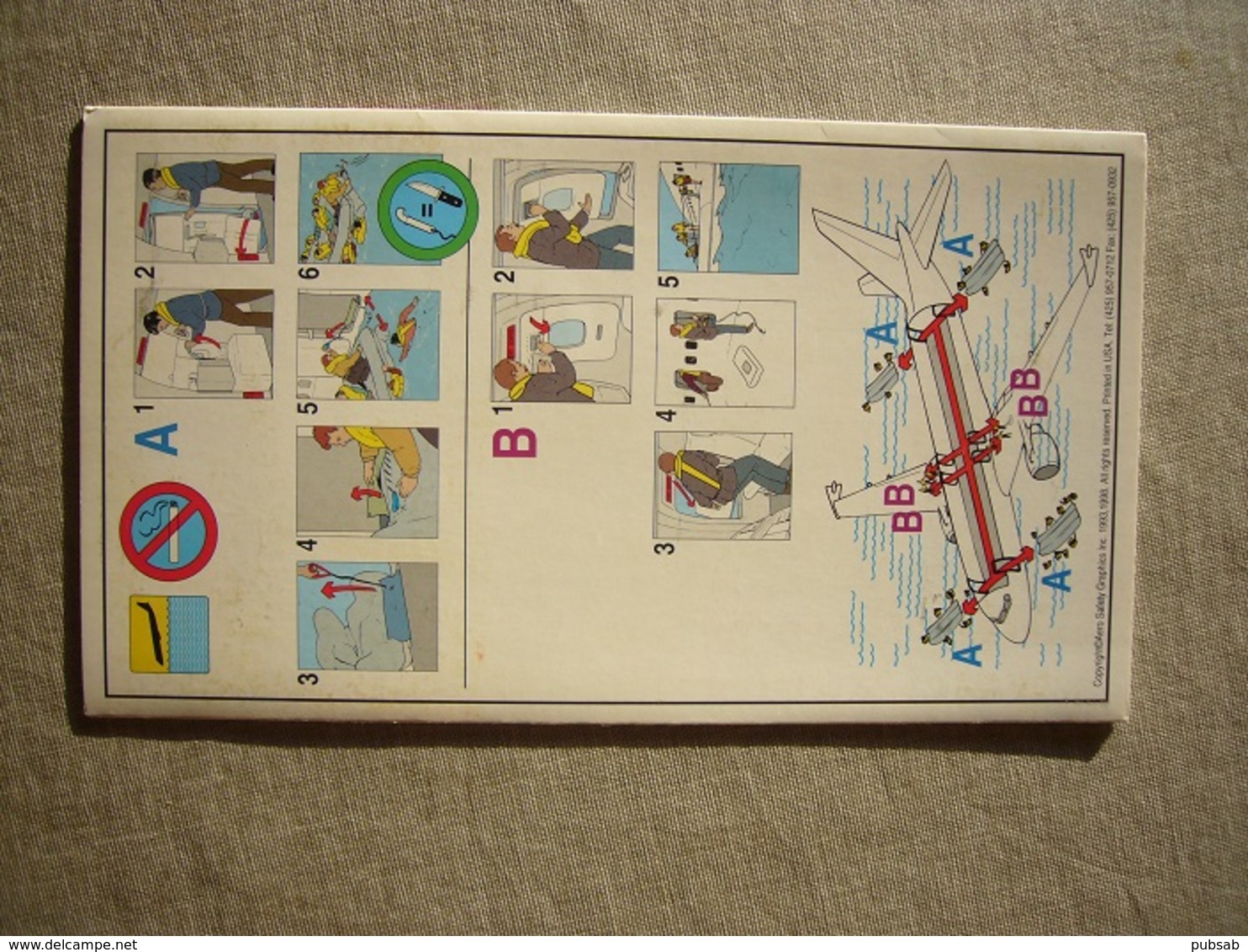 Avion / Airplane / CANADA 3000 / Airbus A320 / Safety Card / Consignes De Sécurité - Sicherheitsinfos