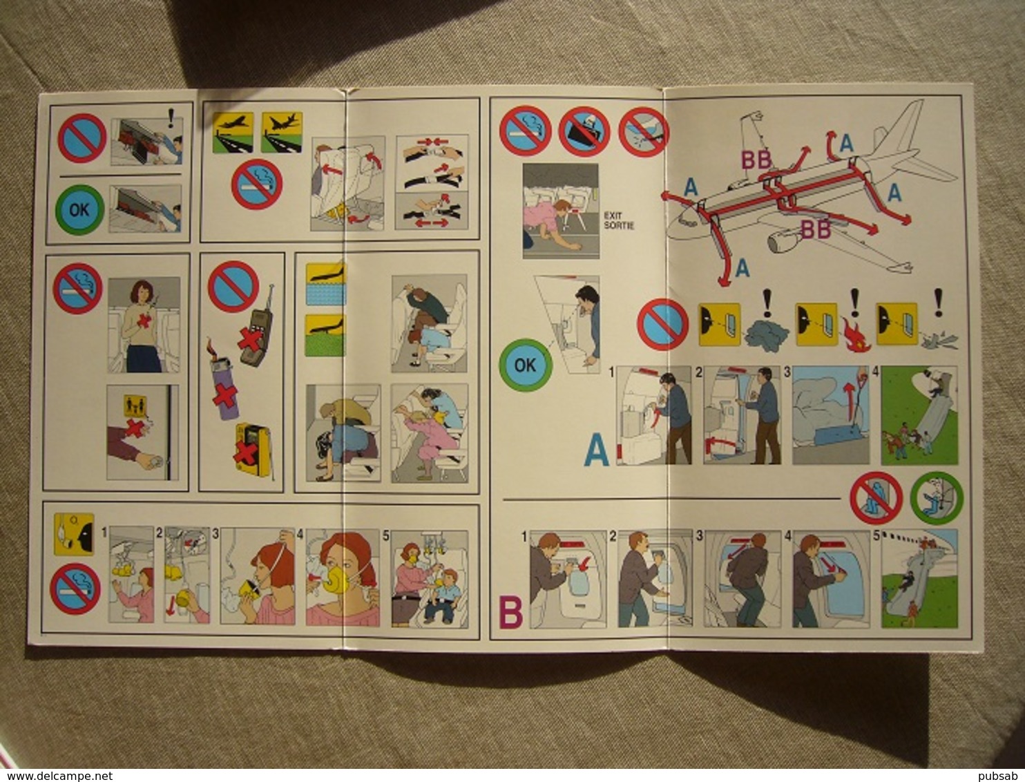 Avion / Airplane / CANADA 3000 / Airbus A320 / Safety Card / Consignes De Sécurité - Sicherheitsinfos