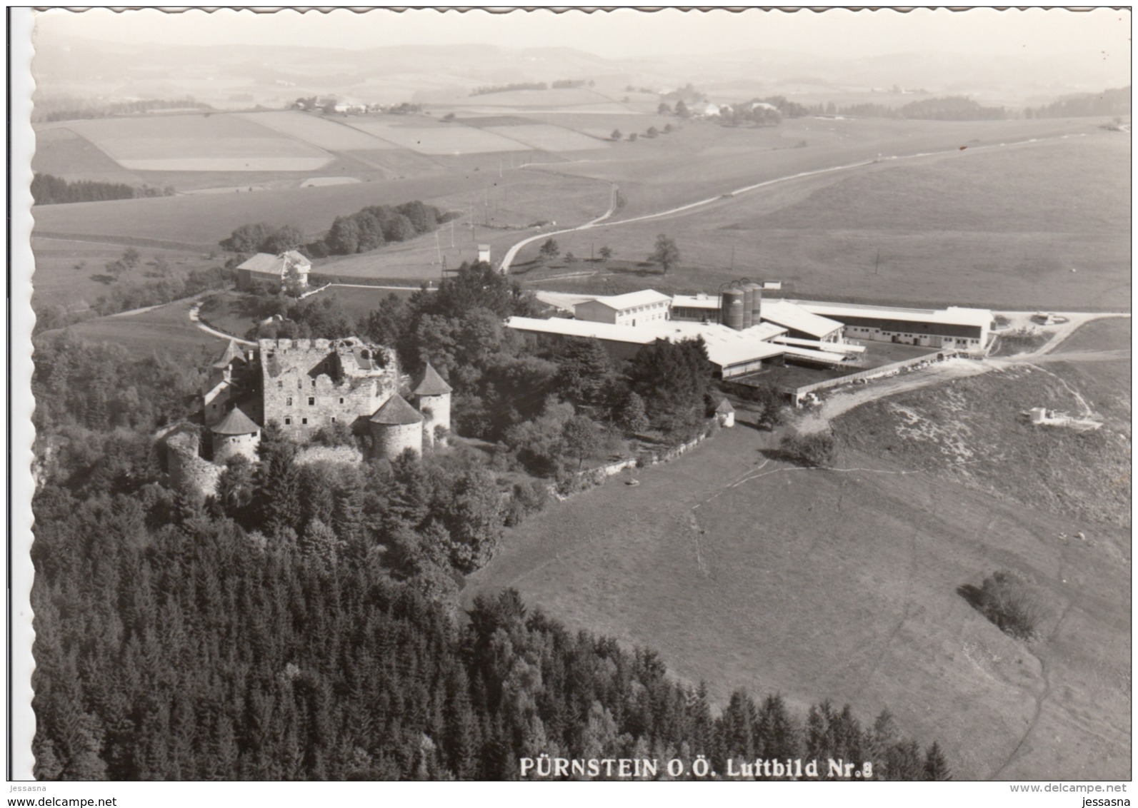 AK - OÖ - Pürnstein - Fliegeraufnahme - 1958 - Rohrbach