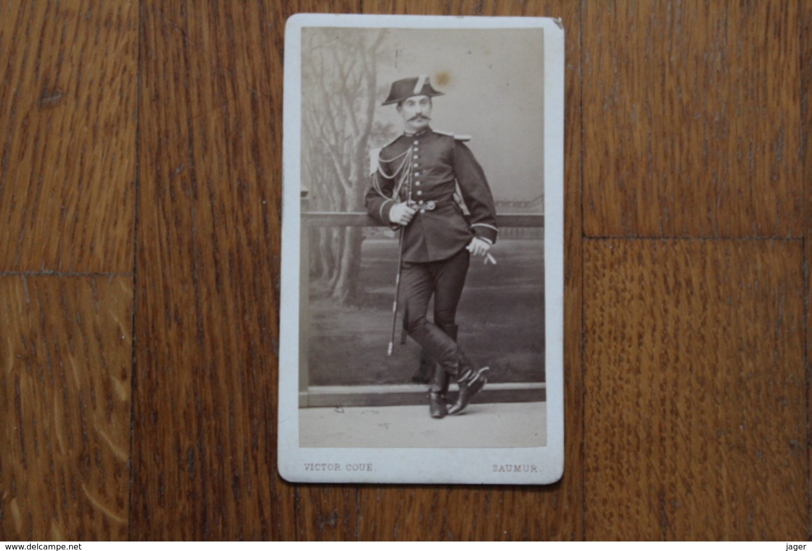 Cdv  Second Empire Equitation Militaire Cadre Noir De Saumur Par Victor Coué Saumur - Guerra, Militares