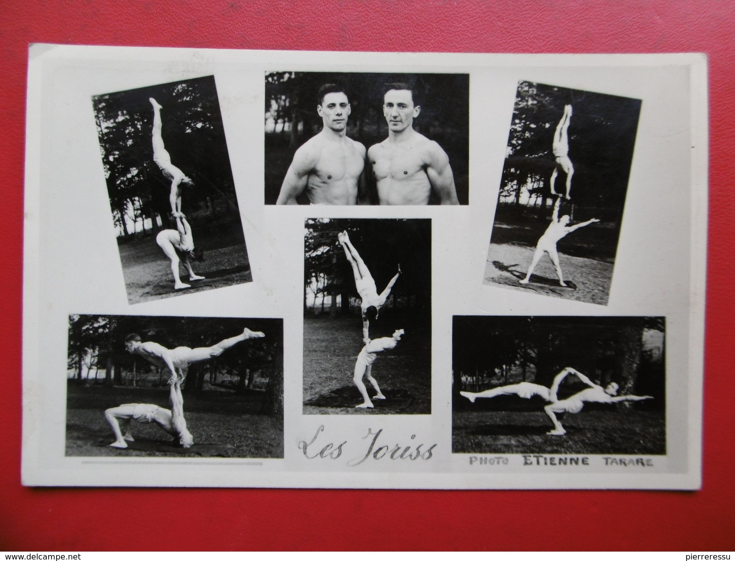 LES JORISS ACROBATES CARTE PHOTO ETIENNE A TARARE - Entertainers