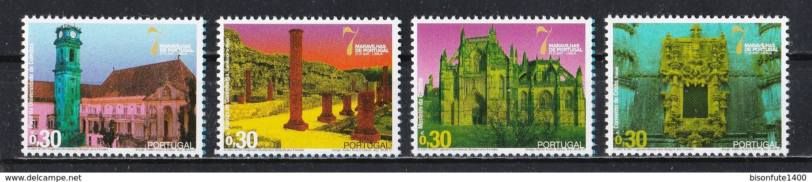 Portugal 2007 : Timbres Yvert & Tellier N° 3158 - 3159 - 3160 - 3161 - 3162 - 3163 - 3164 - 3165 - 3166 - 3167 - 3168... - Oblitérés