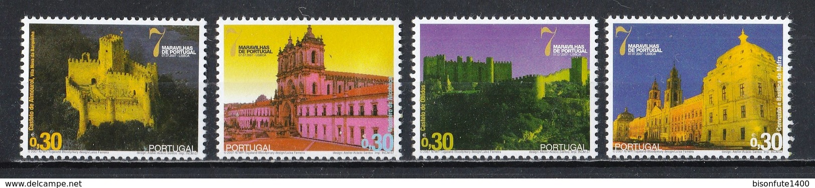 Portugal 2007 : Timbres Yvert & Tellier N° 3158 - 3159 - 3160 - 3161 - 3162 - 3163 - 3164 - 3165 - 3166 - 3167 - 3168... - Oblitérés