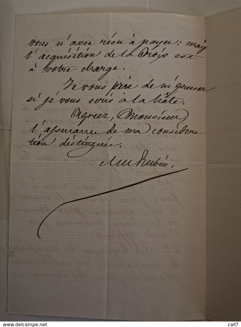 Diplôme et correspondances Commandeur de l'Ordre d'Isabelle la Catholique, par Marie Christine Reine d'Espagne 1862