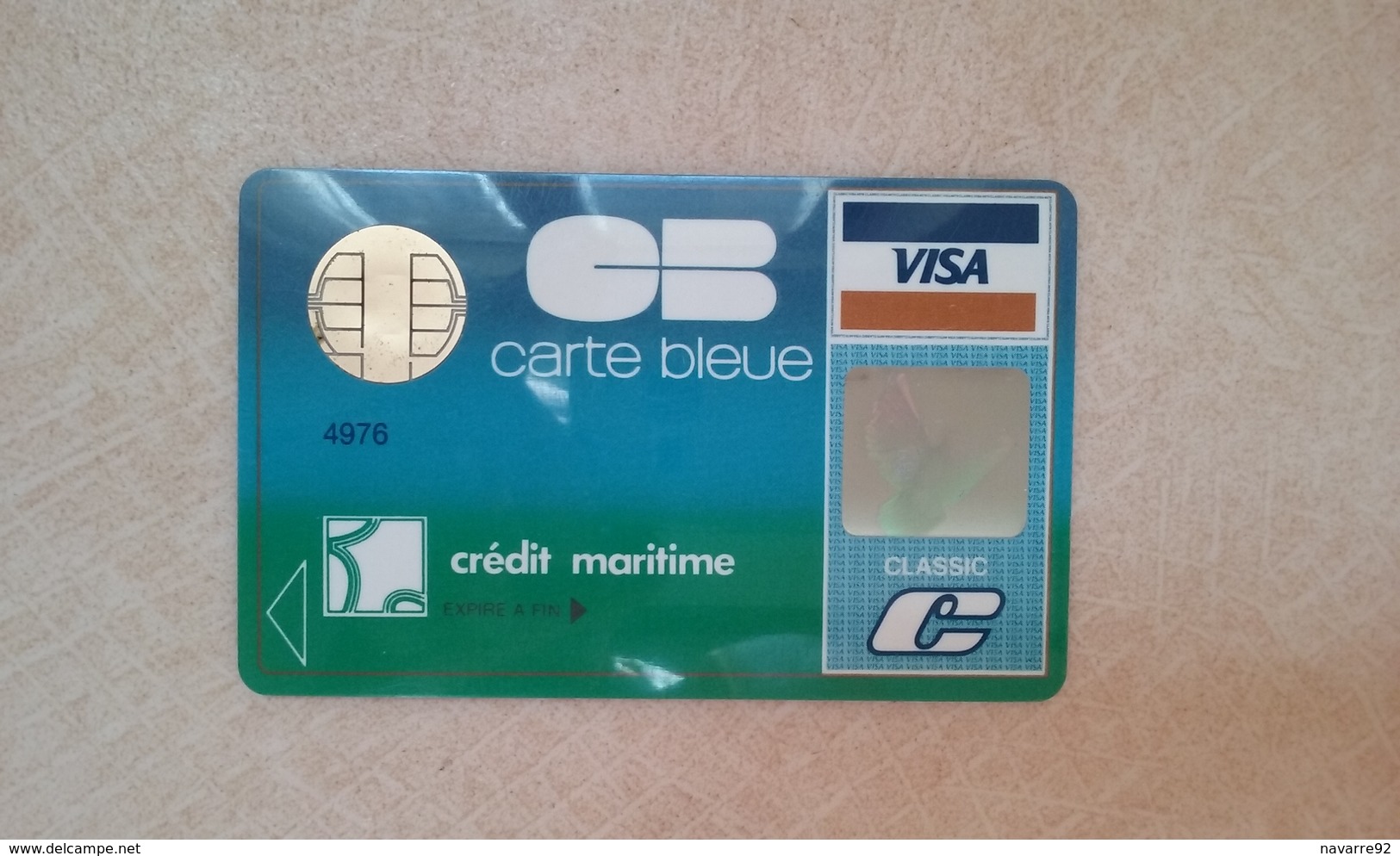 TRES ANCIENNE CARTE A PUCE BULL TEST BANCAIRE CREDIT MARITIME ANNEES 90 A SAISIR !!! - Disposable Credit Card