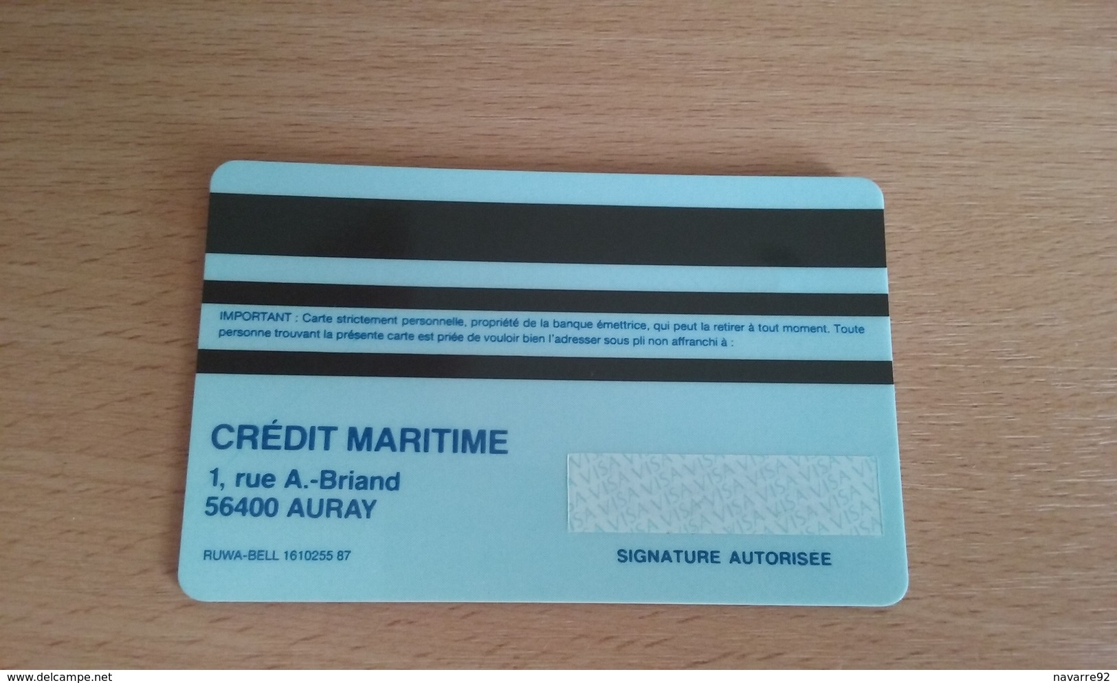 TRES ANCIENNE CARTE A PUCE BULL TEST BANCAIRE CREDIT MARITIME ANNEES 90 A SAISIR !!! - Vervallen Bankkaarten