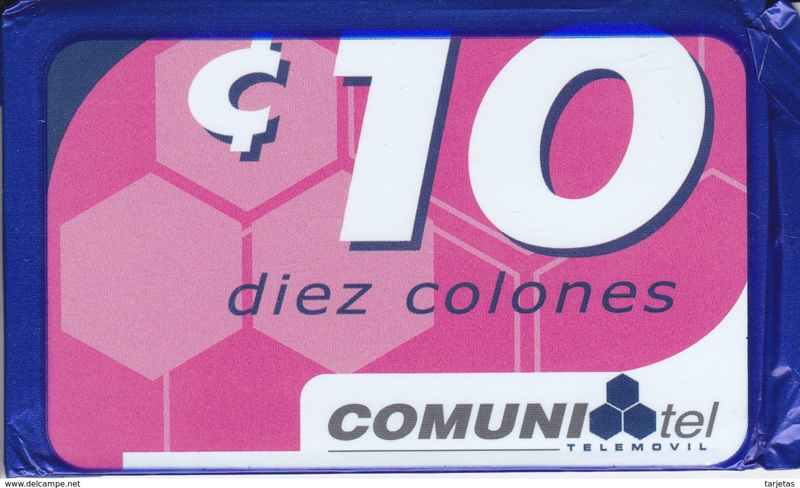 TARJETA DE EL SALVADOR DE 10 COLONES DE COMUNITEL (NUEVA-MINT EN BLISTER) - Salvador