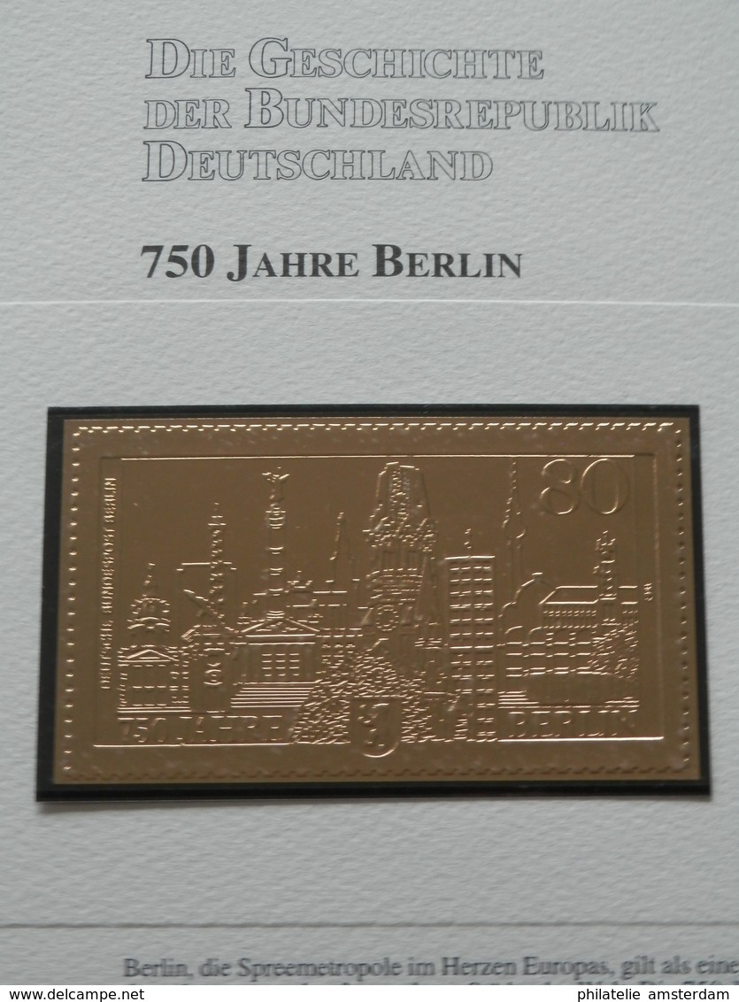 Germany Federal Republic 1947-1991: Rarities in limited 99.8% fine gold edition