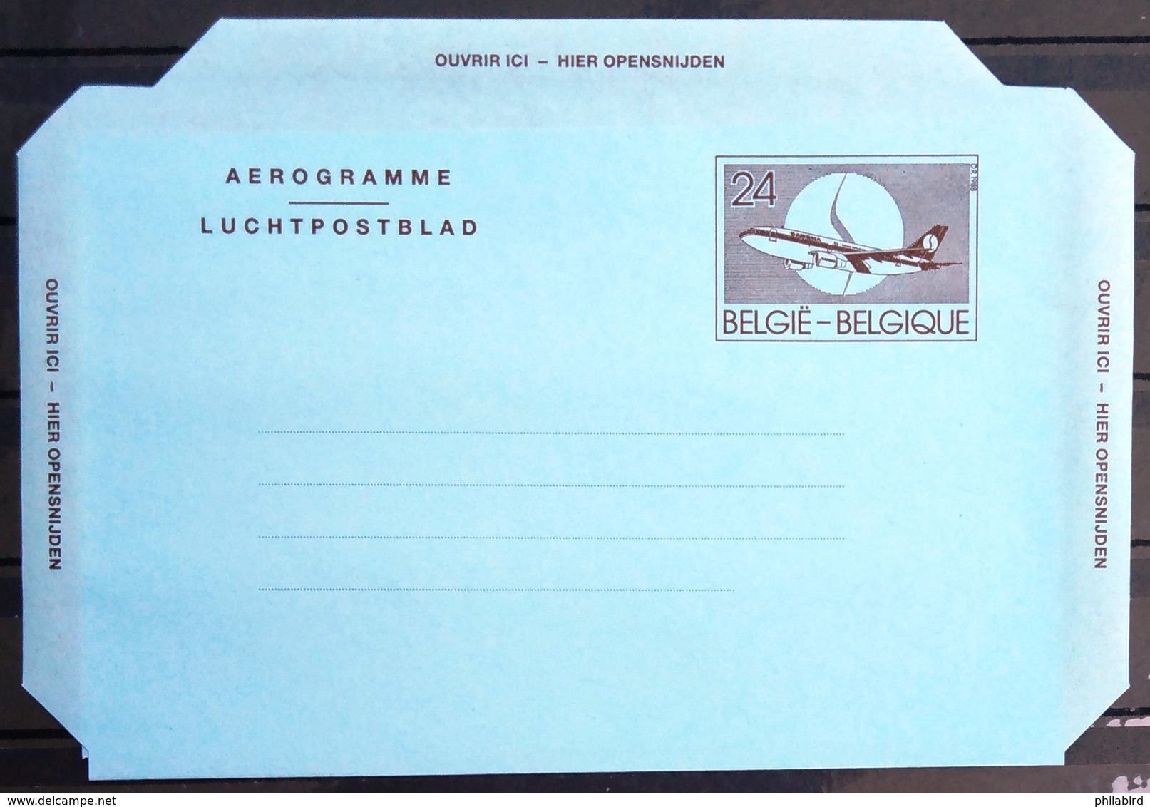 BELGIQUE                       AEROGRAMME                     NEUF - Aerogramme