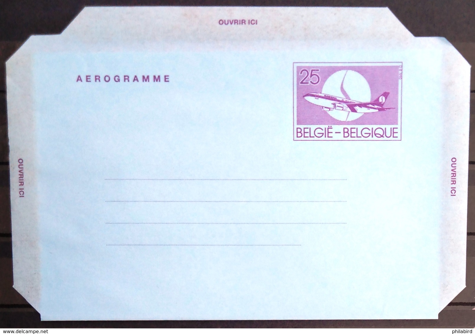 BELGIQUE                       AEROGRAMME                     NEUF - Aerogramas