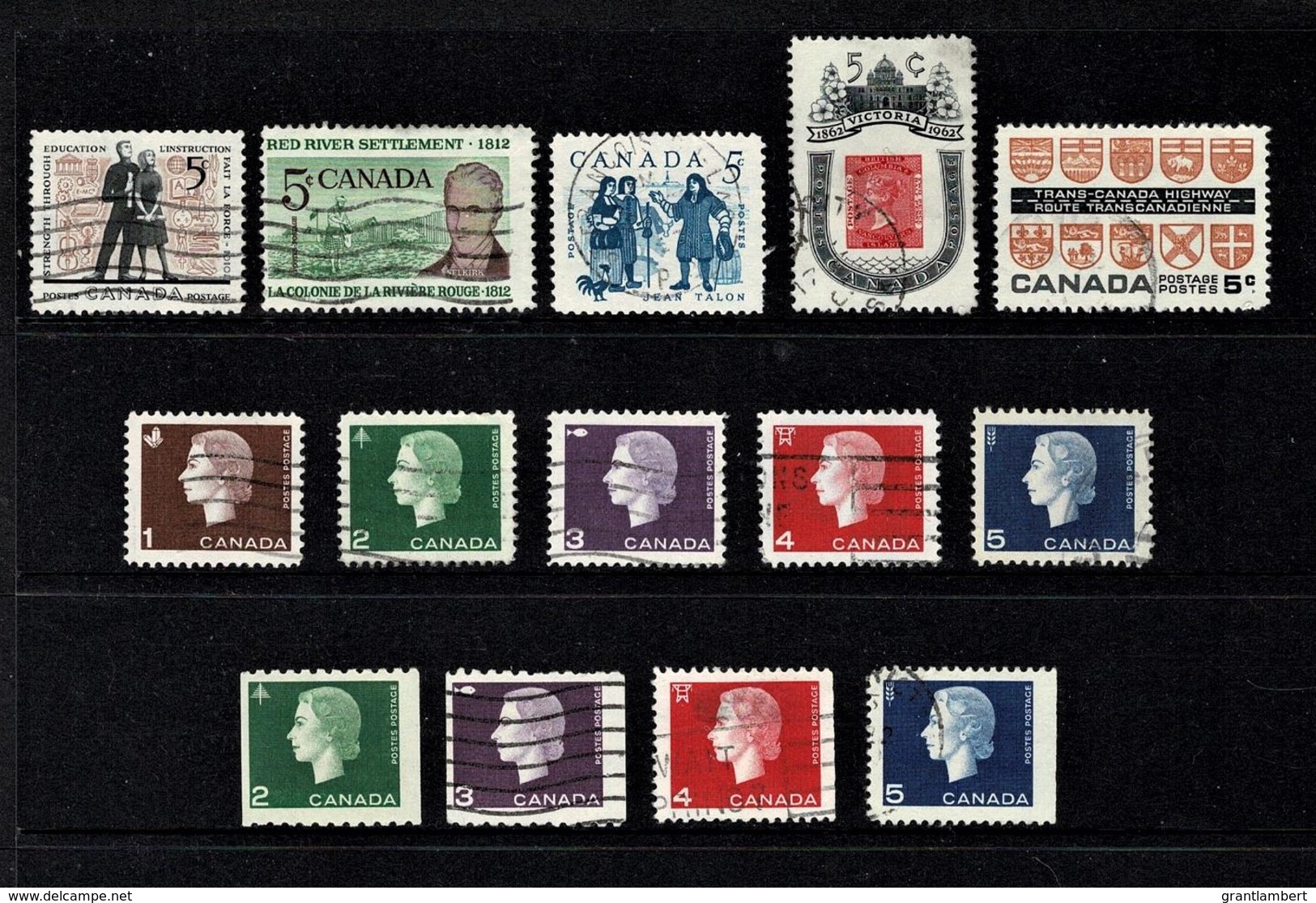 Canada 1962 Issues Used - Oblitérés