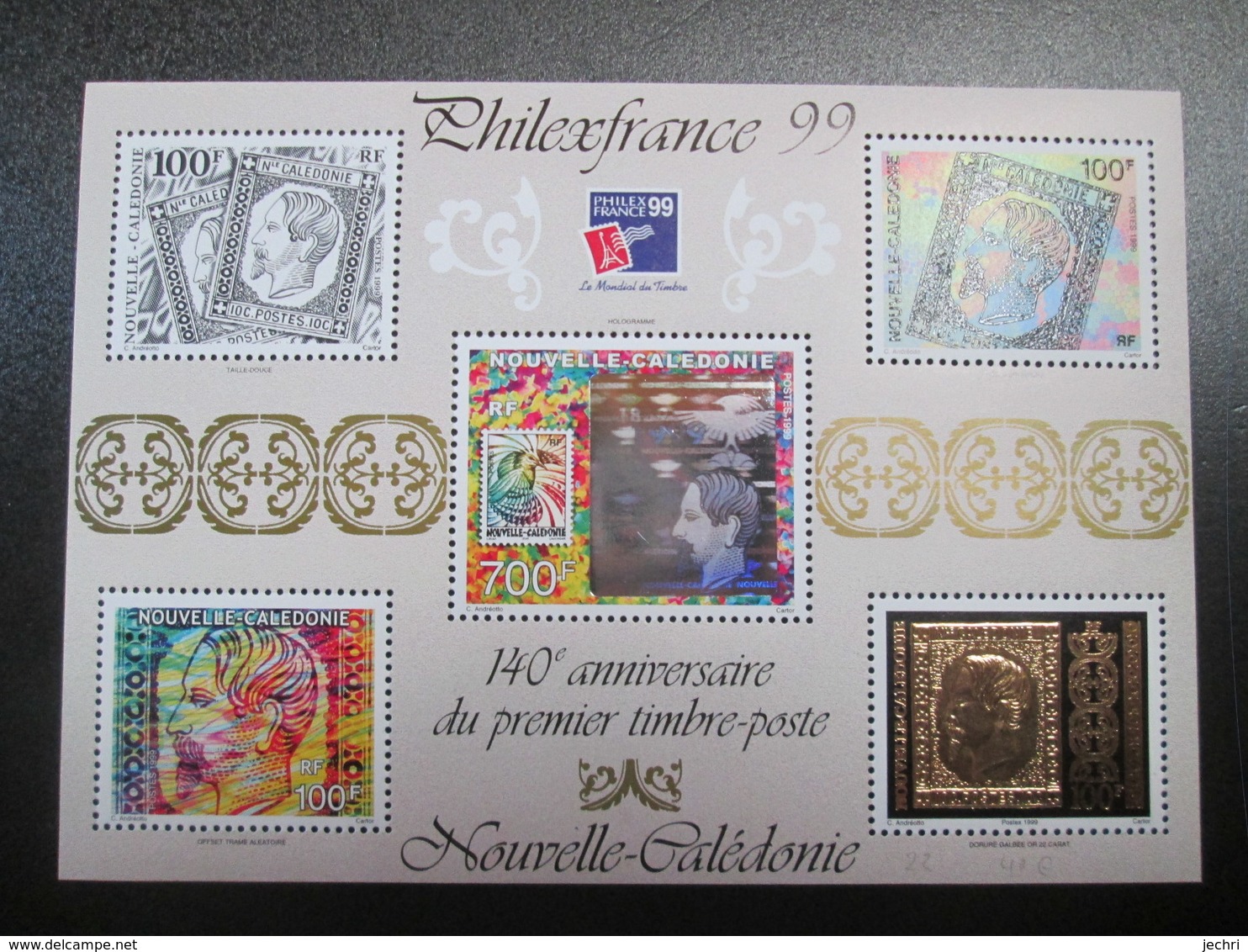 Bloc Feuillet Numero 22 Philex France 1999 - Blocks & Sheetlets