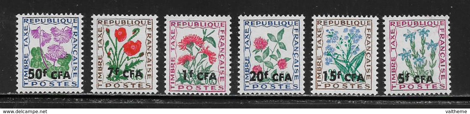 REUNION  ( FRCFA - 96 )  1964  N° YVERT ET TELLIER  N° 48/53  N** - Postage Due