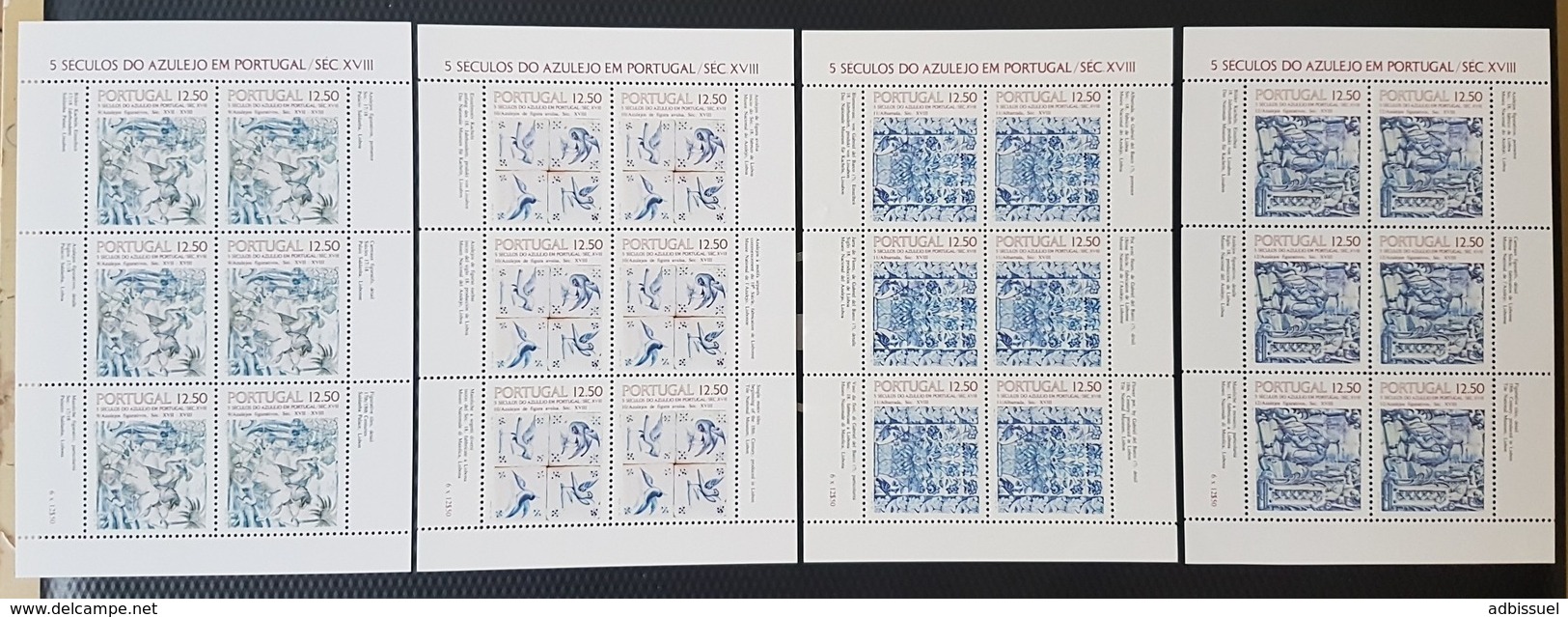 PORTUGAL Cote 36 € 1983 N° 1571a + 1582a + 1890a + 1593a ** (MNH). TB - Blocks & Sheetlets