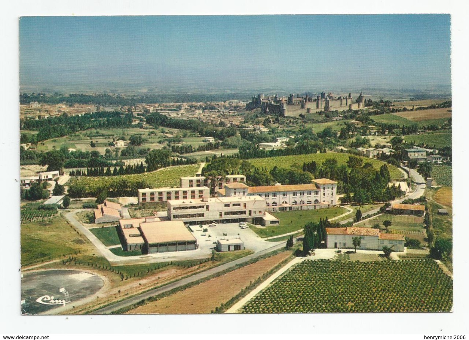 11 Aude Carcassonne Lycée Agricole Charlemagne Vue Aérienne Et La Cité - Carcassonne