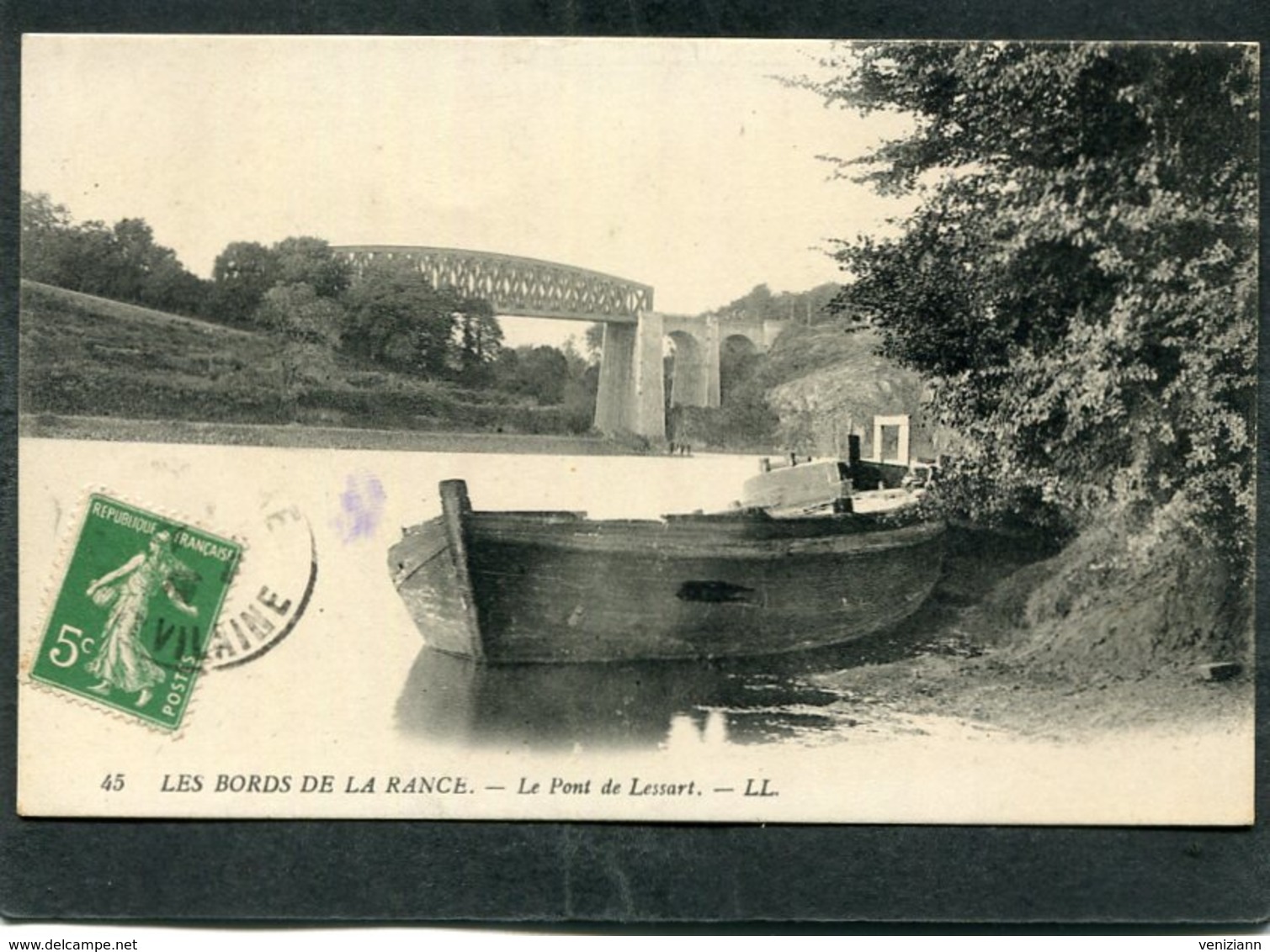 CPA - LES BORDS DE LA RANCE - Le Pont De Lessart - Bateaux De Pêche - Autres & Non Classés