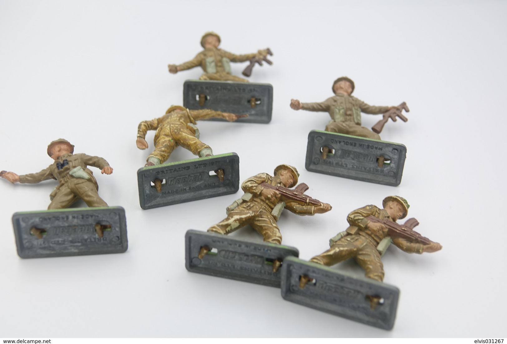 Britains Ltd, Deetail : BRITISH INFANTRY Lot Of  6 Soldiers , Made In England, *** - Britains