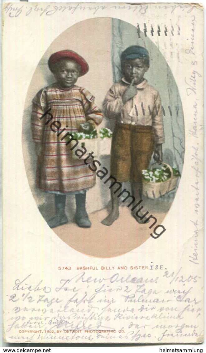 African-Americans - Bashful Billy And Sister - Black Americana