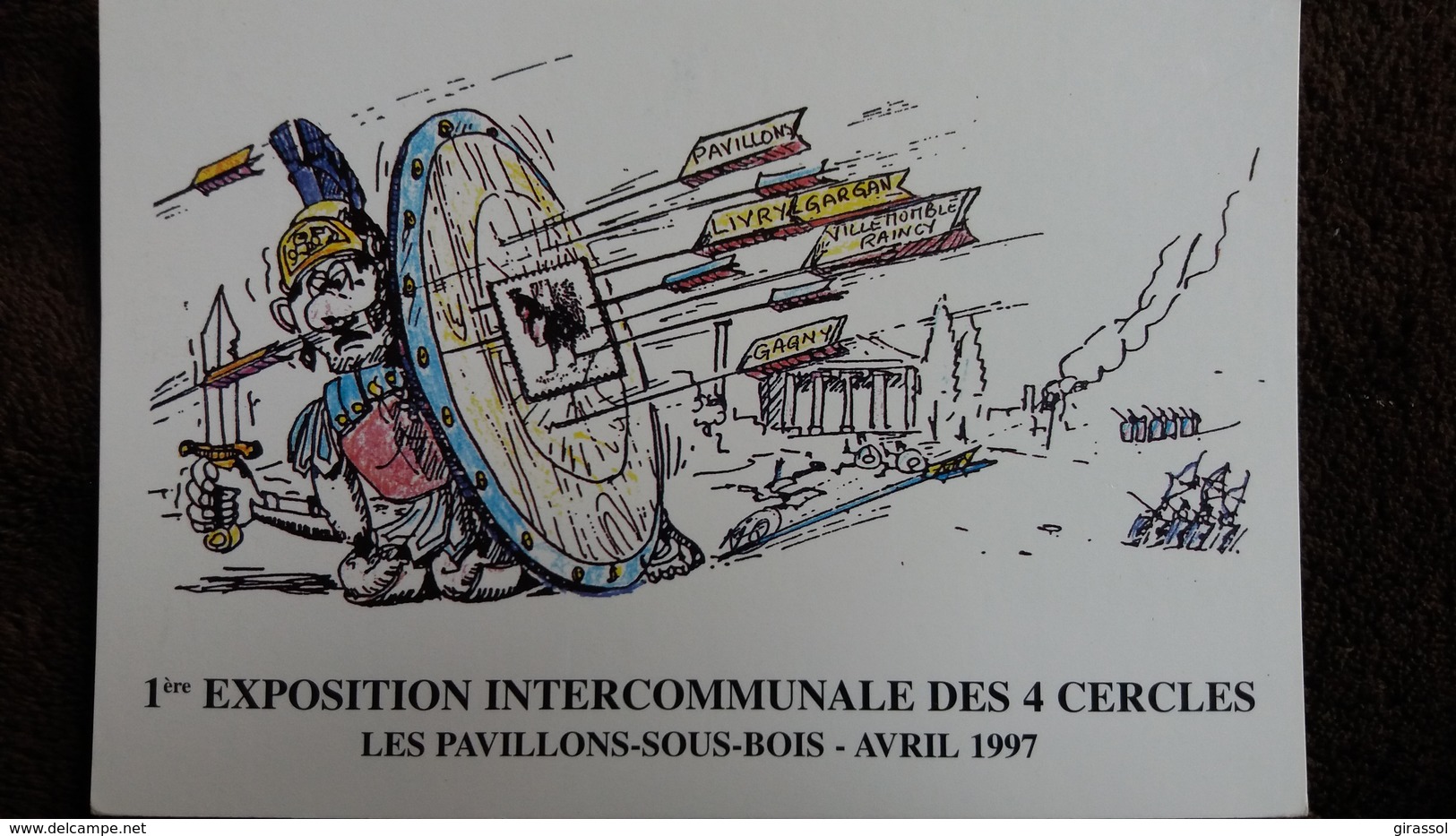 CPM TIR A L ARC 1 ERE EXPOSITION INTERCOMMUNALE DES 4 CERCLES LES PAVILLONS SOUS BOIS AVRIL 1997 - Tir à L'Arc