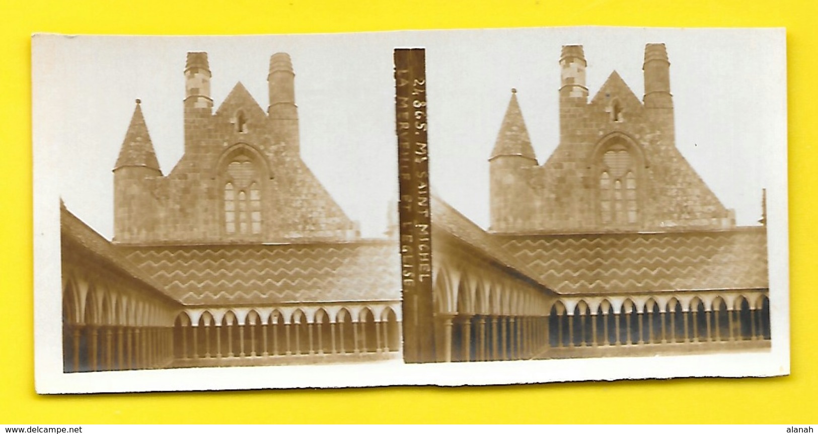 Vues Stéréos Mt St MICHEL La Merveille Et L'Eglise - Stereo-Photographie